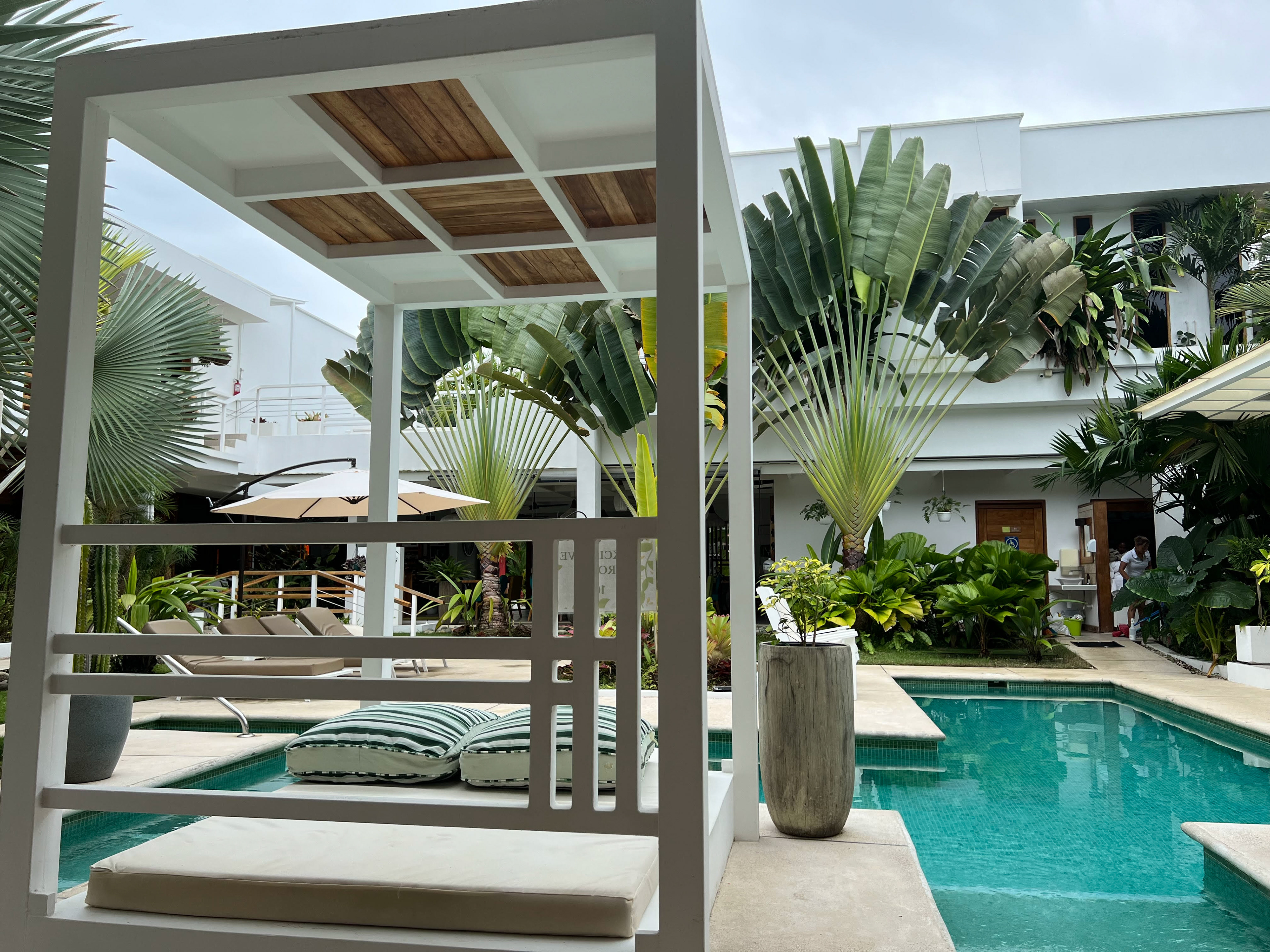 We'll be staying at the Hotel Umami in Puerto Viejo, its a beautiful place and walking distance to the beach and town