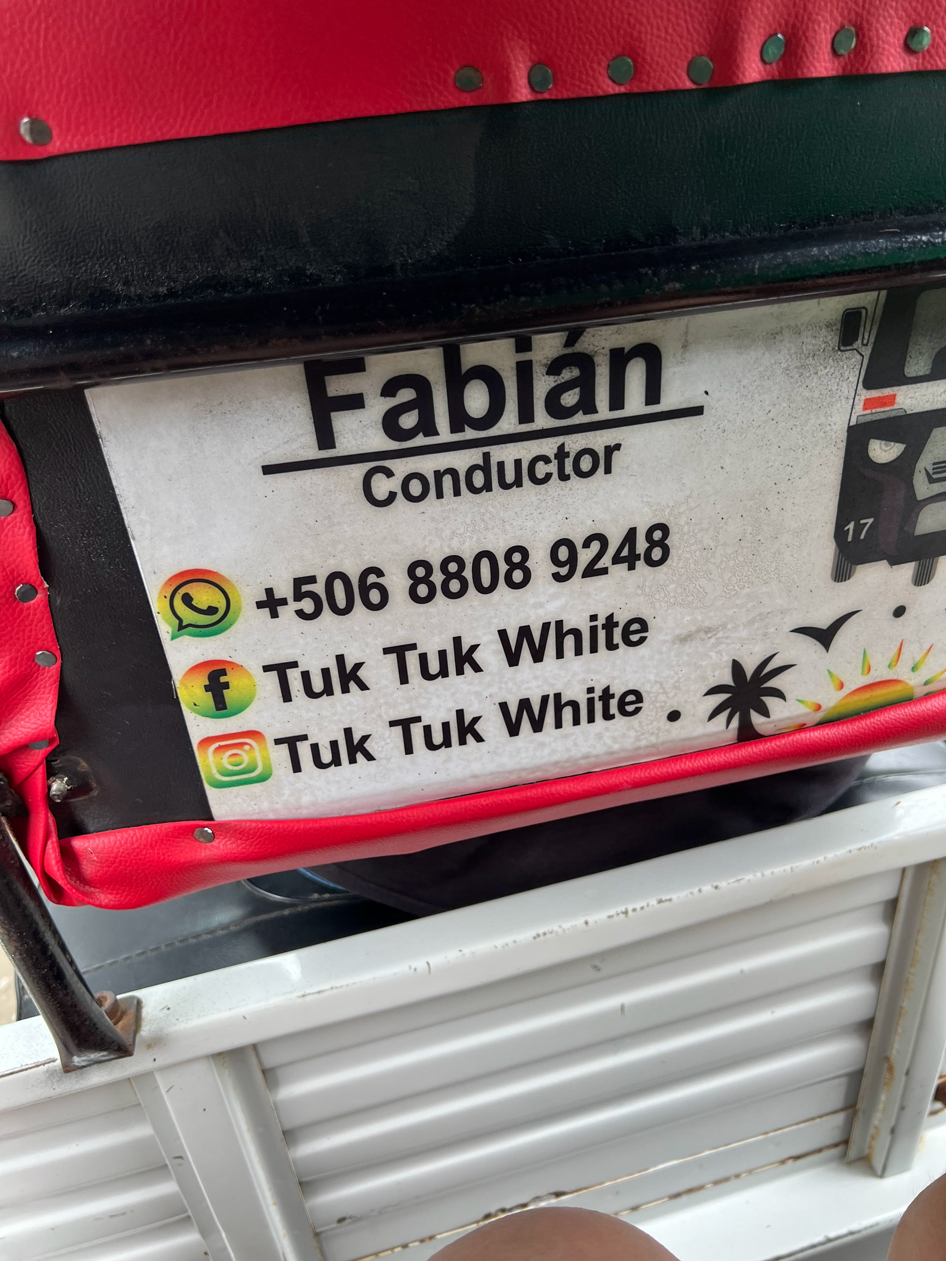 Tuk tuk rides from our favorite driver