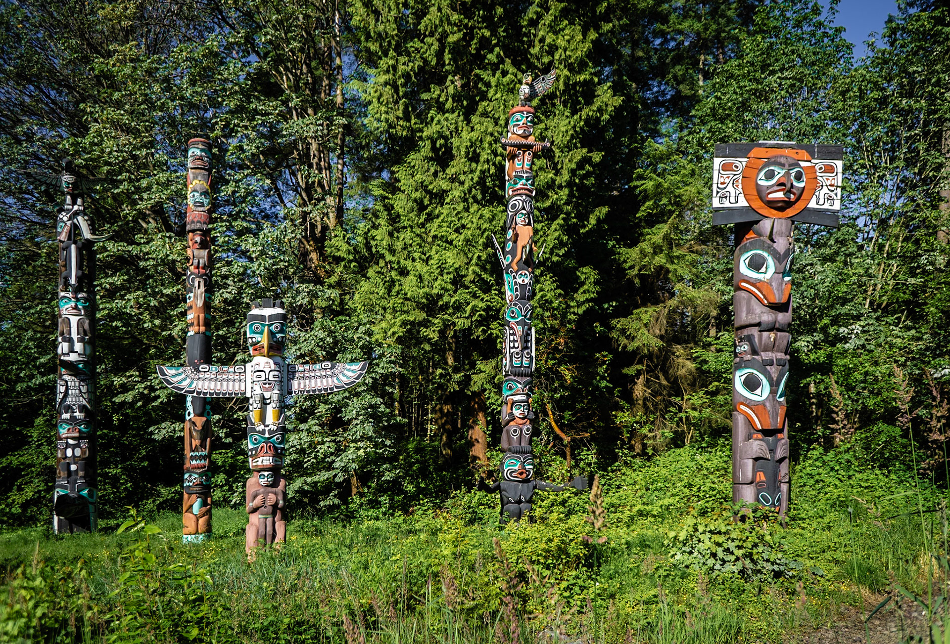 Stanley Park Totems, Vancouver BC
