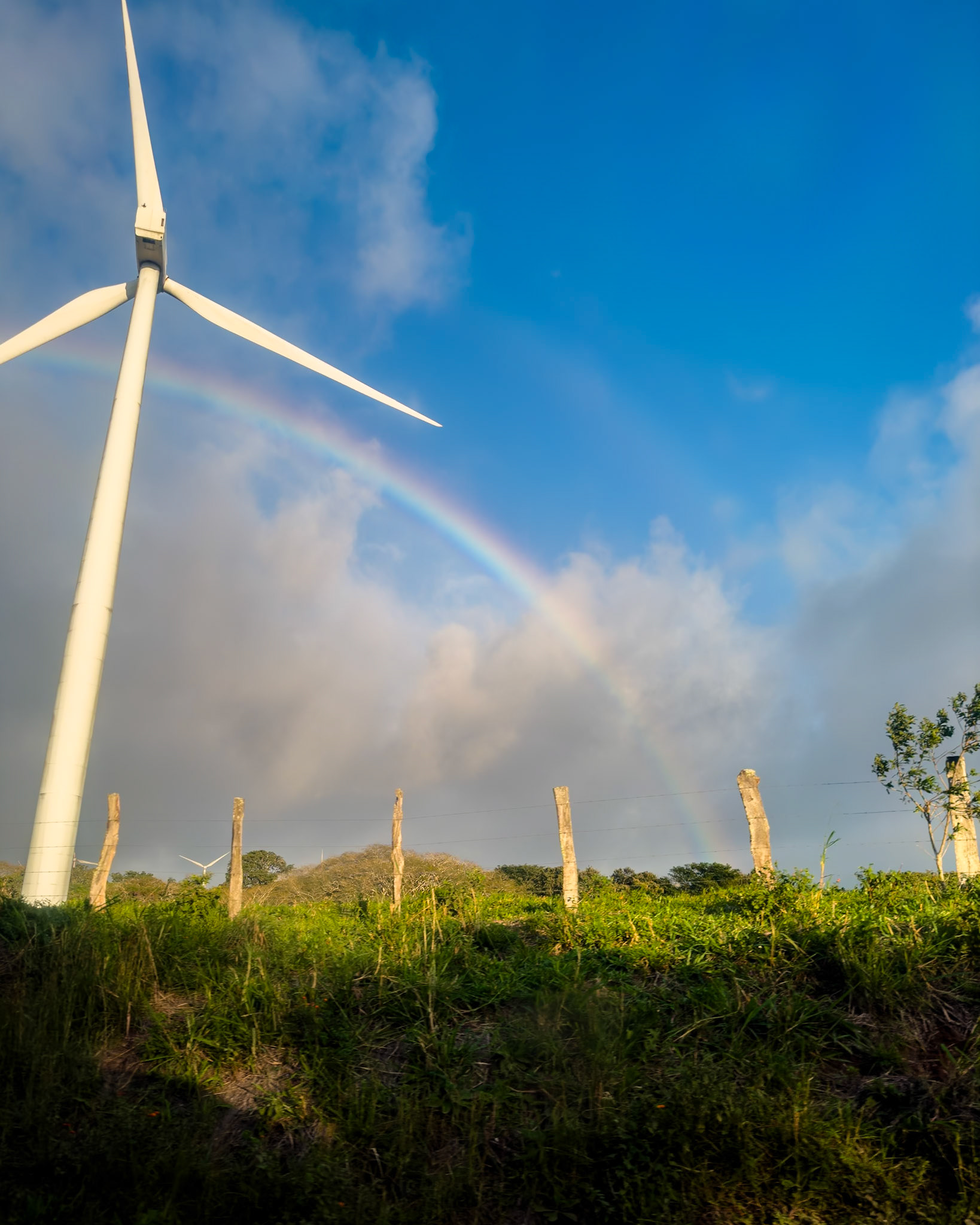Windmill with Rainbow