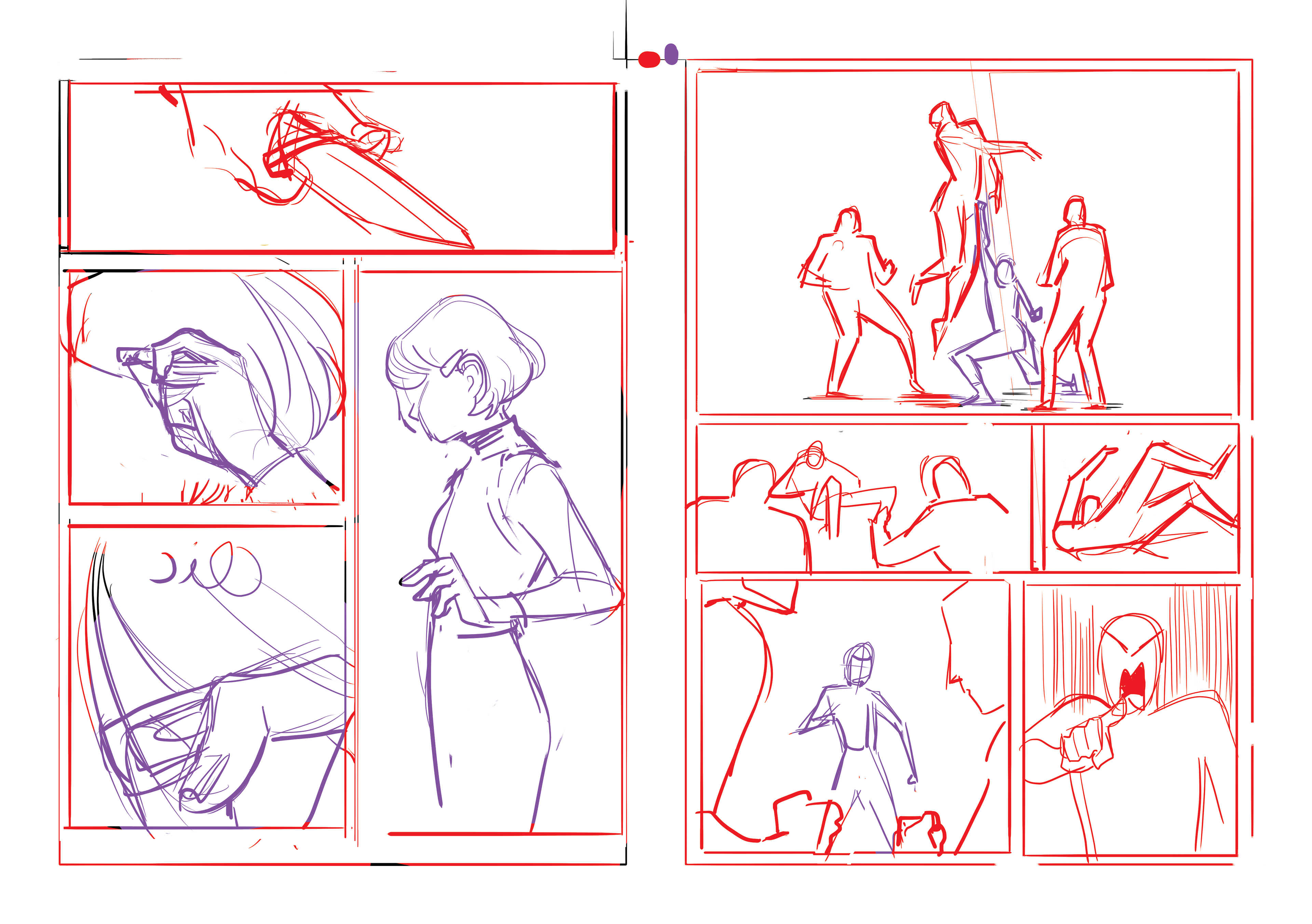 Damage - Projet BD pour concours manga - storyboard