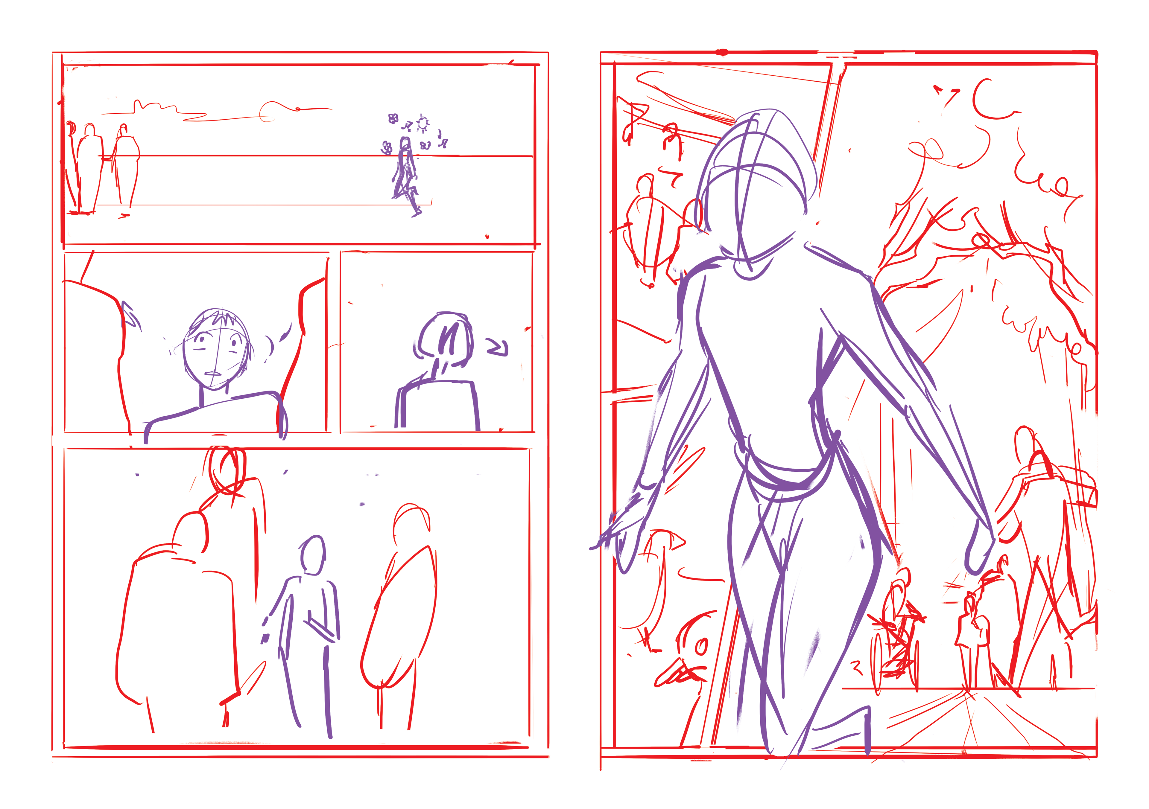 Damage - Projet BD pour concours manga - storyboard