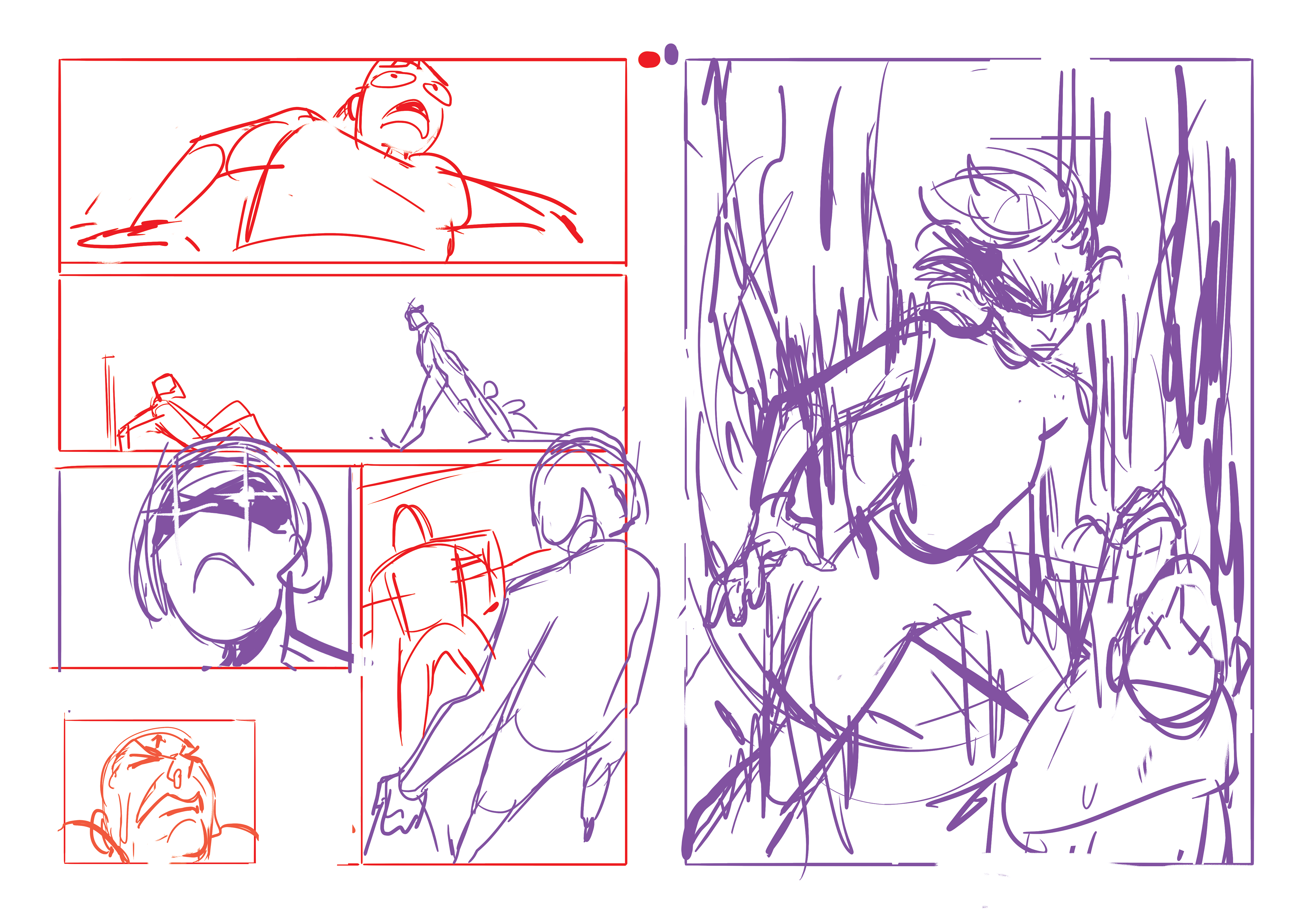 Damage - Projet BD pour concours manga - storyboard