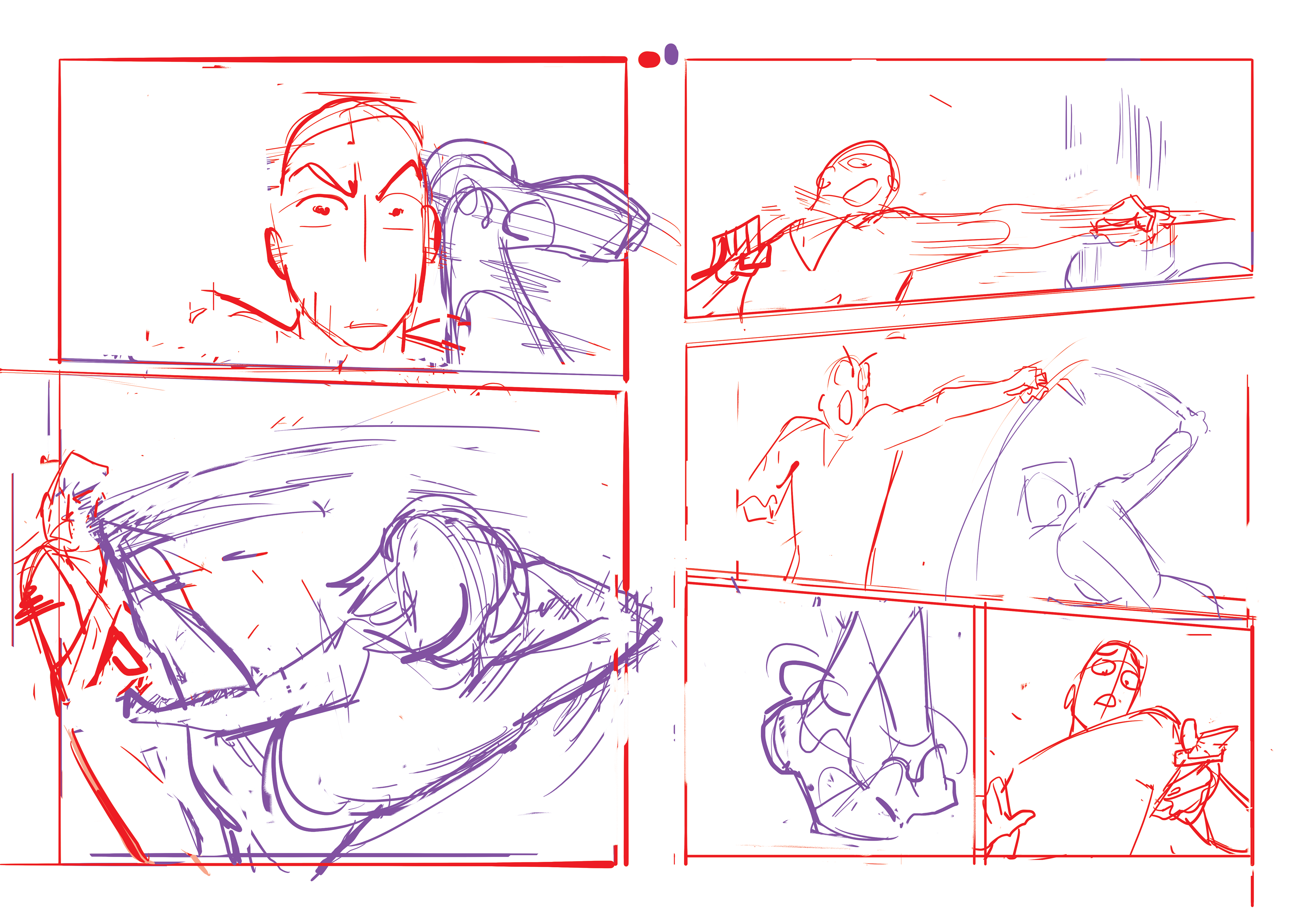 Damage - Projet BD pour concours manga - storyboard