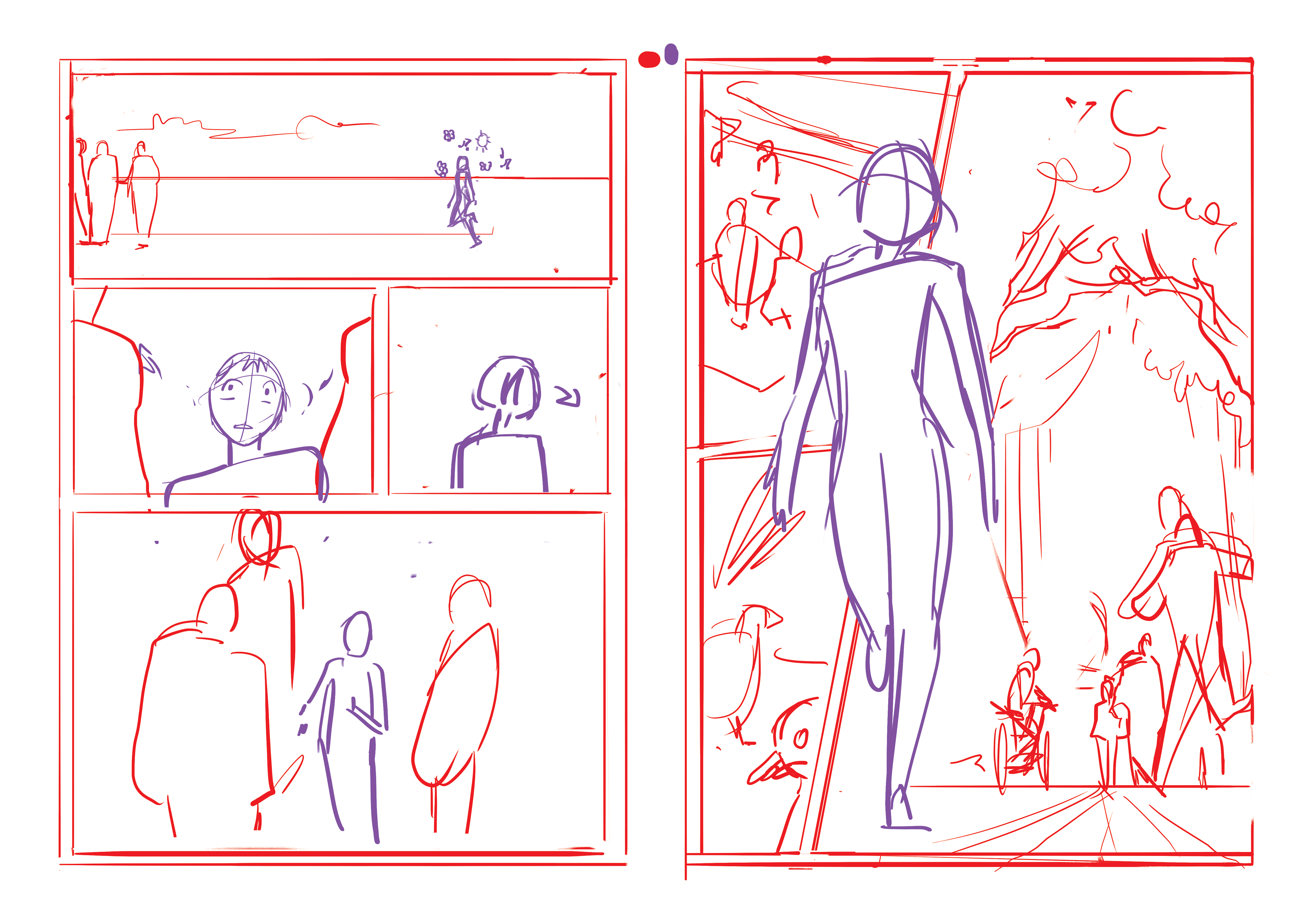 Damage - Projet BD pour concours manga - storyboard
