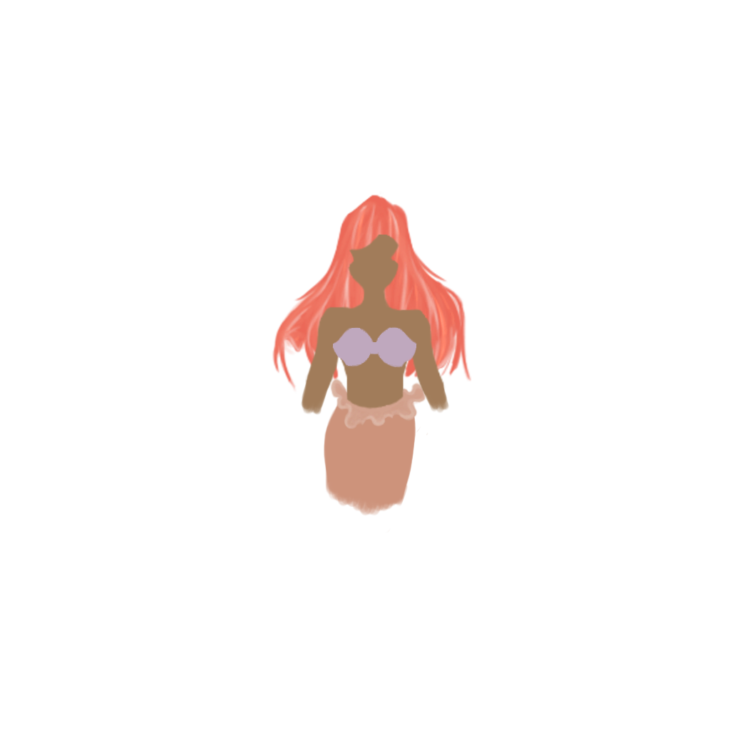 Orange mermaid