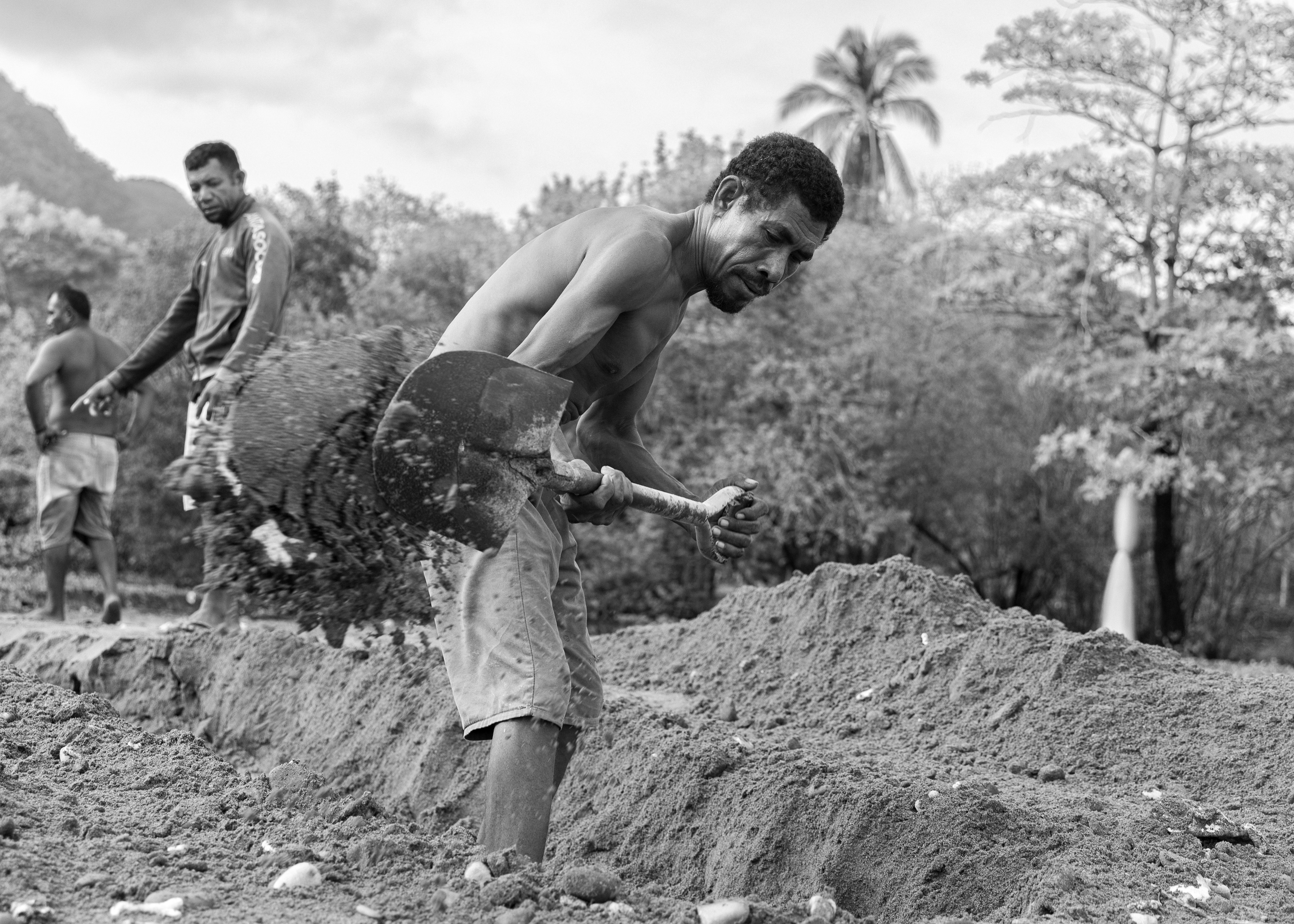 In this community, a strong sense of unity thrives, with members coming together to address any issues that arise. One example of their collective effort is redirecting floodwaters from the river to the sea, preventing them from destroying nearby homes.