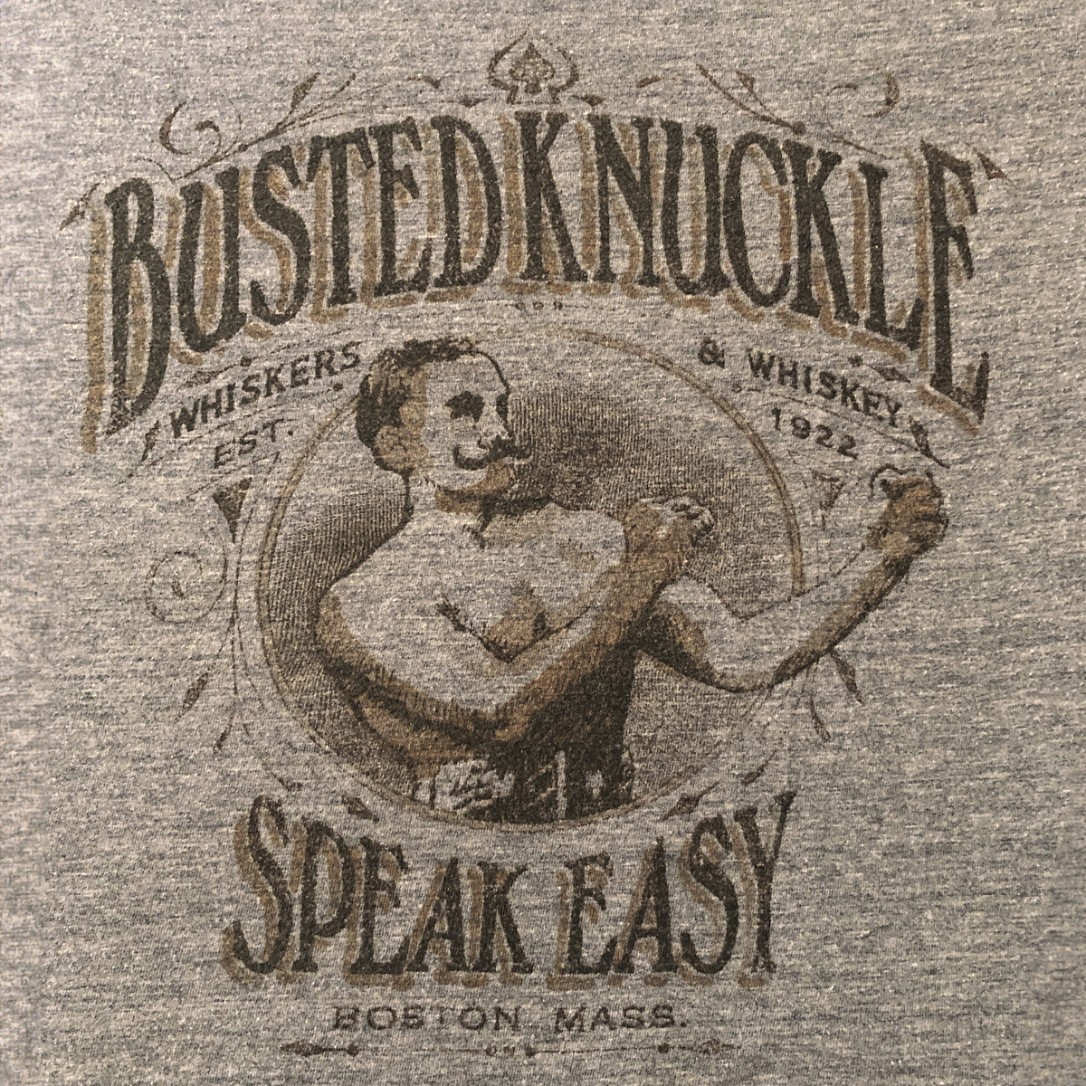 Water Base Screen Printed Sample. Art Manually Distressed with Chemical Transfer Pre-Printing