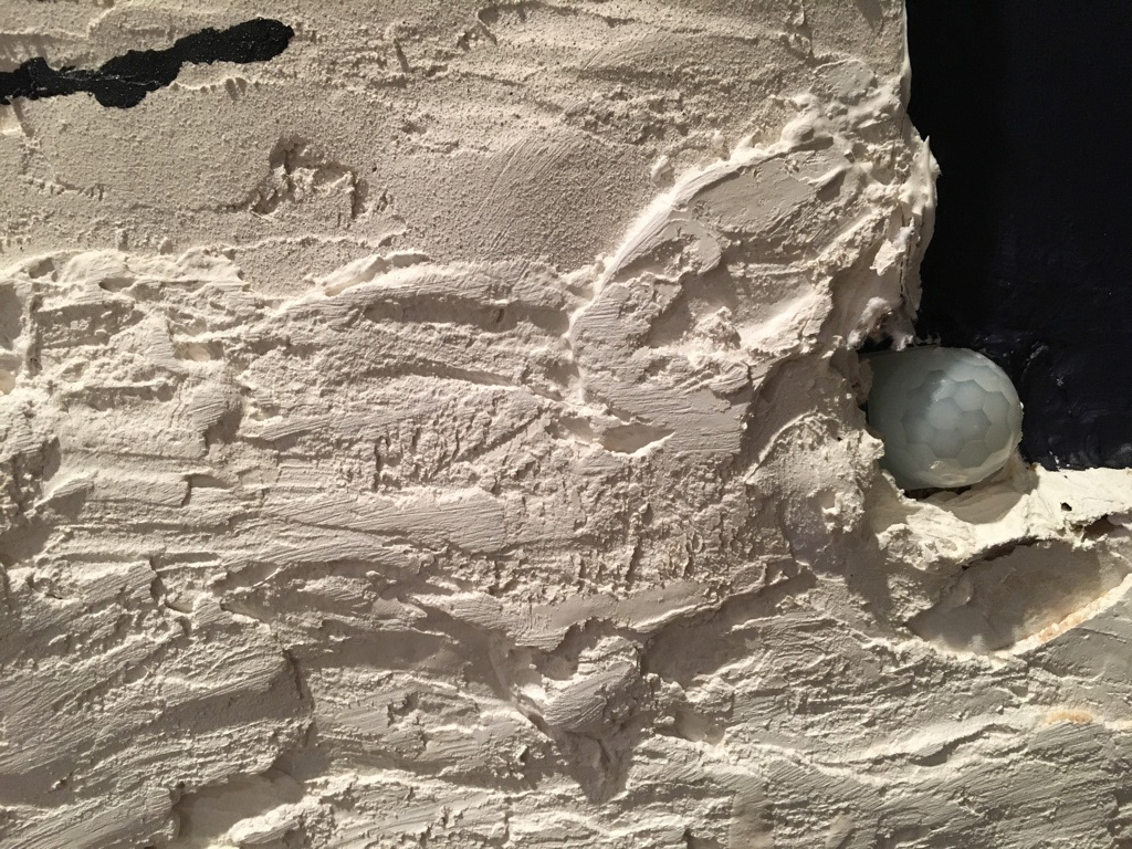 PIR sensor embedded in mural