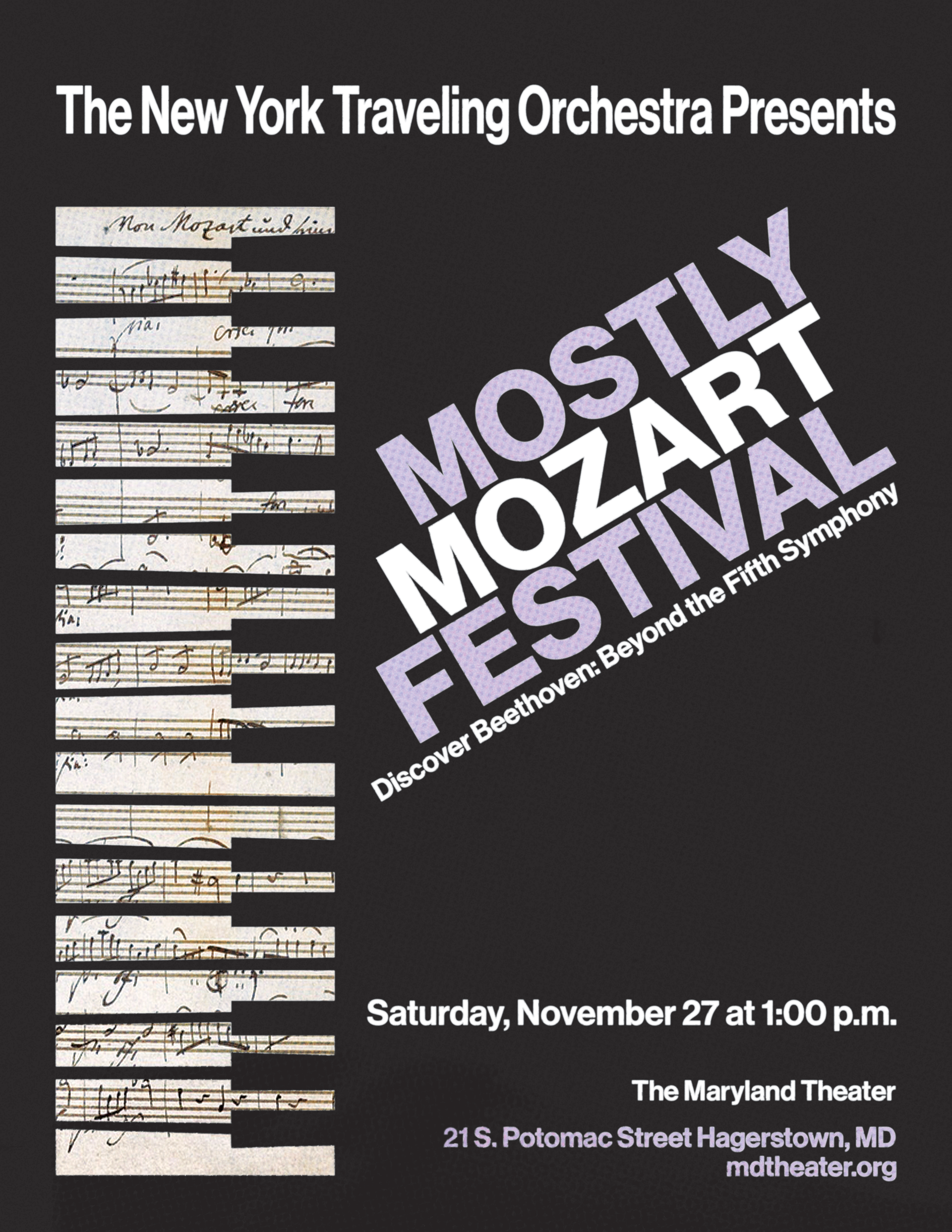 mostly mozart festival poster