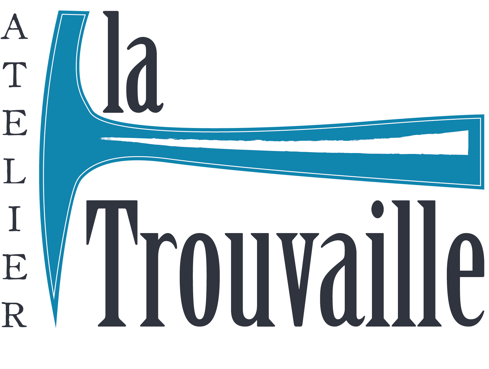 logo atelier la trouvaille création Studio D graphiste en Lozère