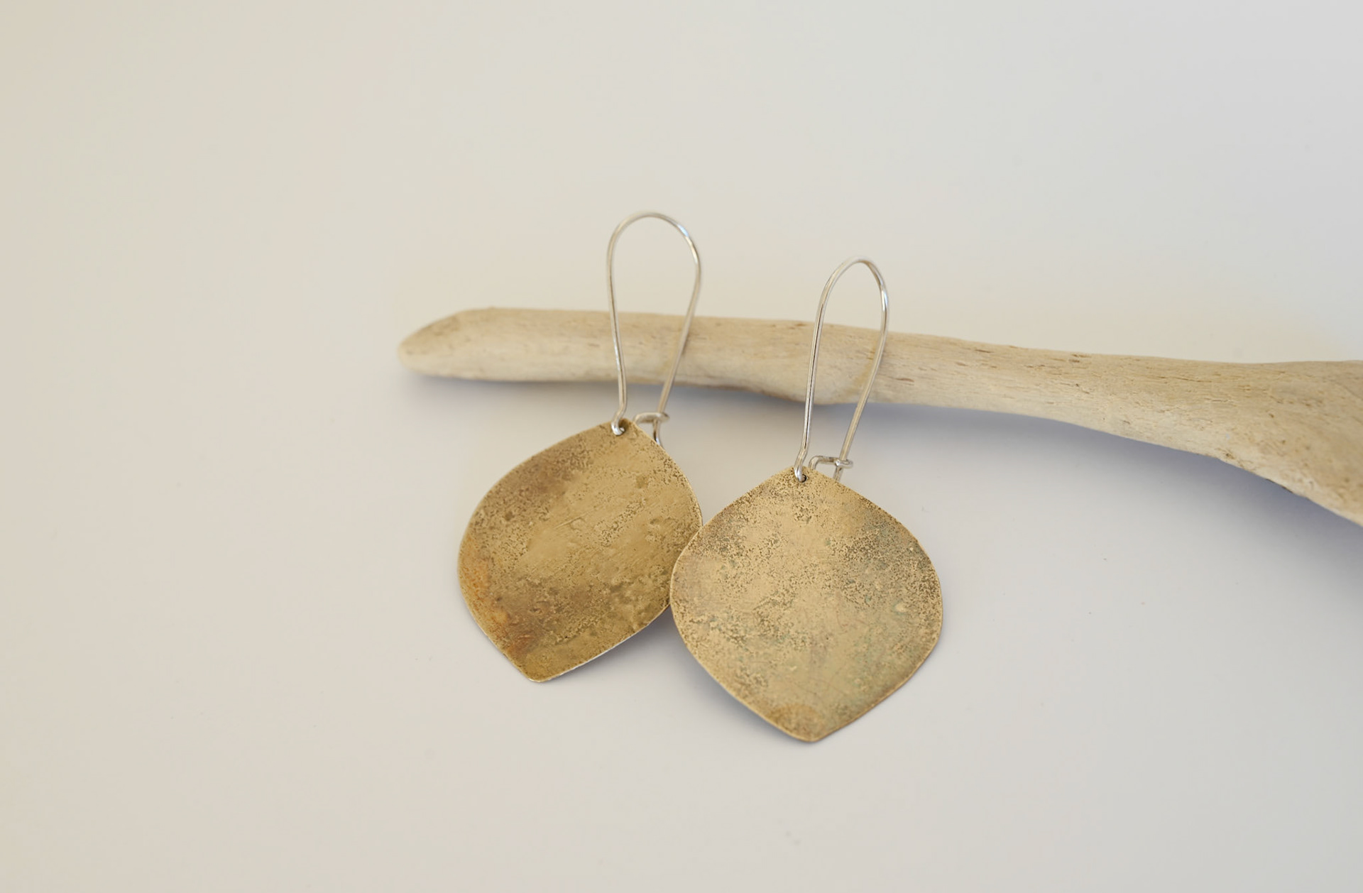 Patina Brass + Sterling Silver