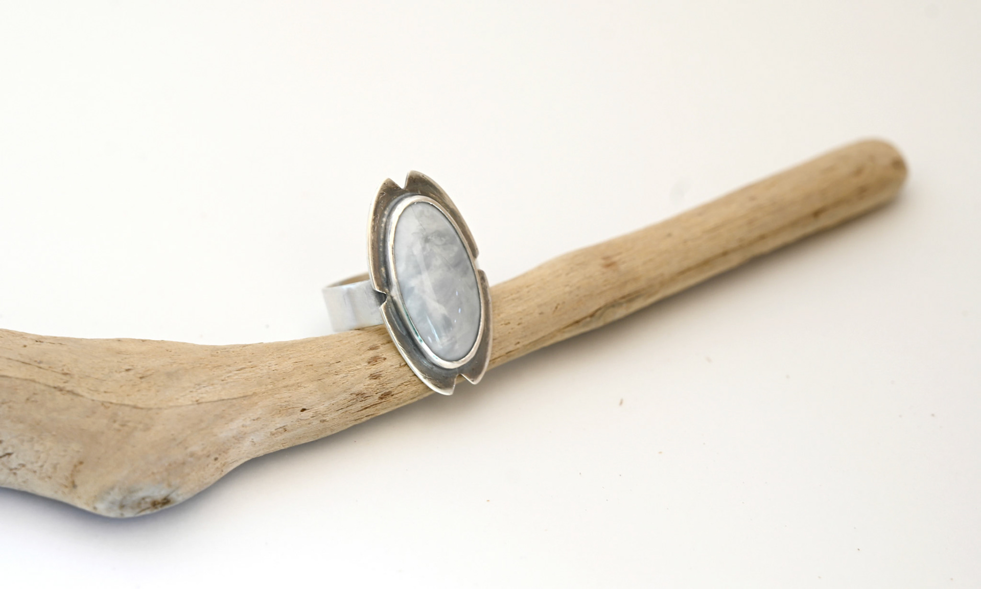 Found Agate, Cut and Polished + Sterling Silver