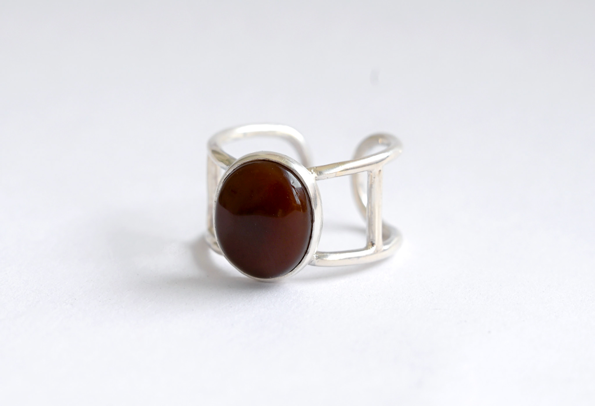 Carnelian Stone + Sterling Silver