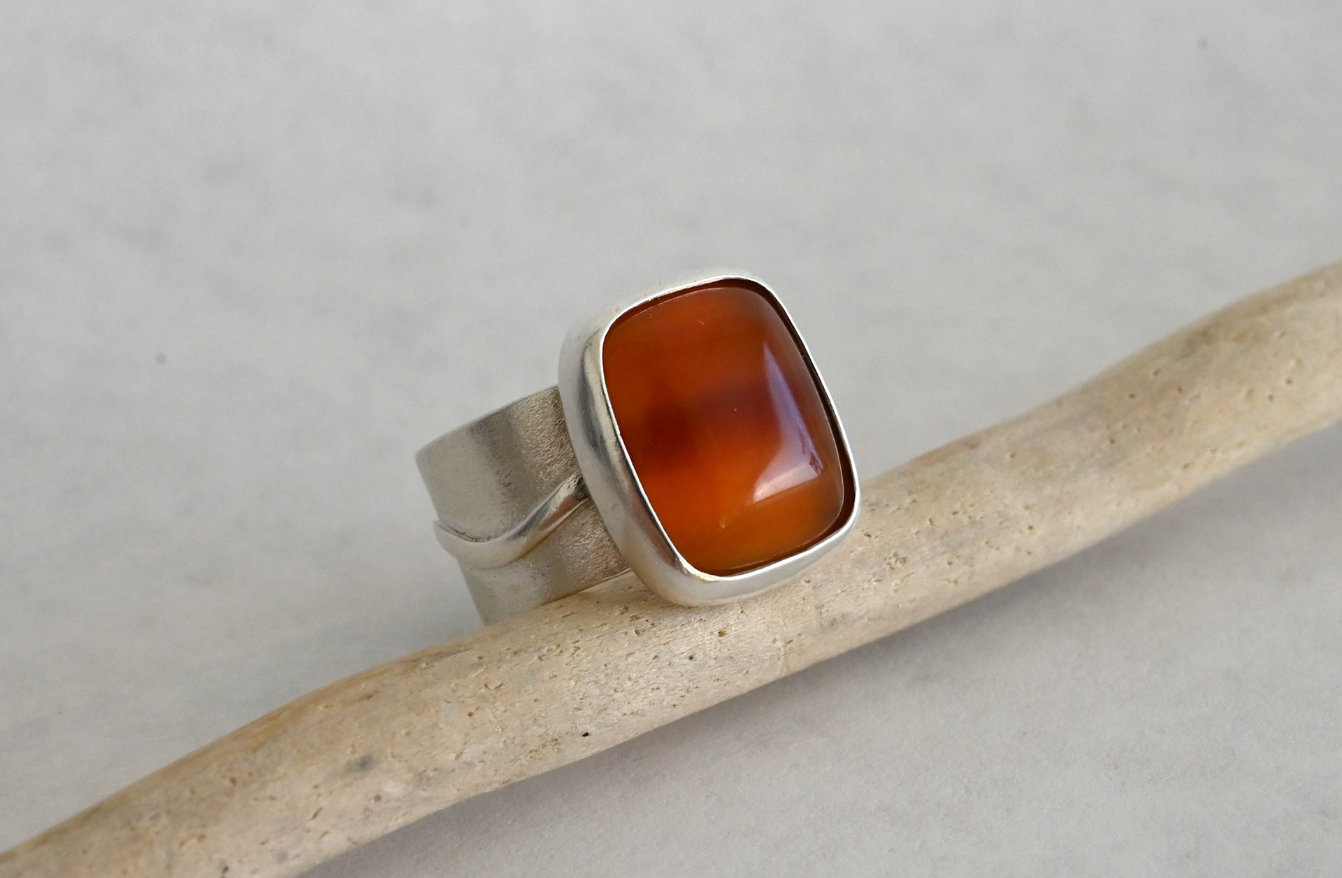 Sterling Silver + Carnelian
