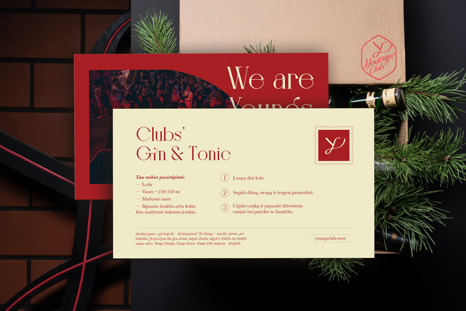 Postcard design for Youngs' Club (2020)