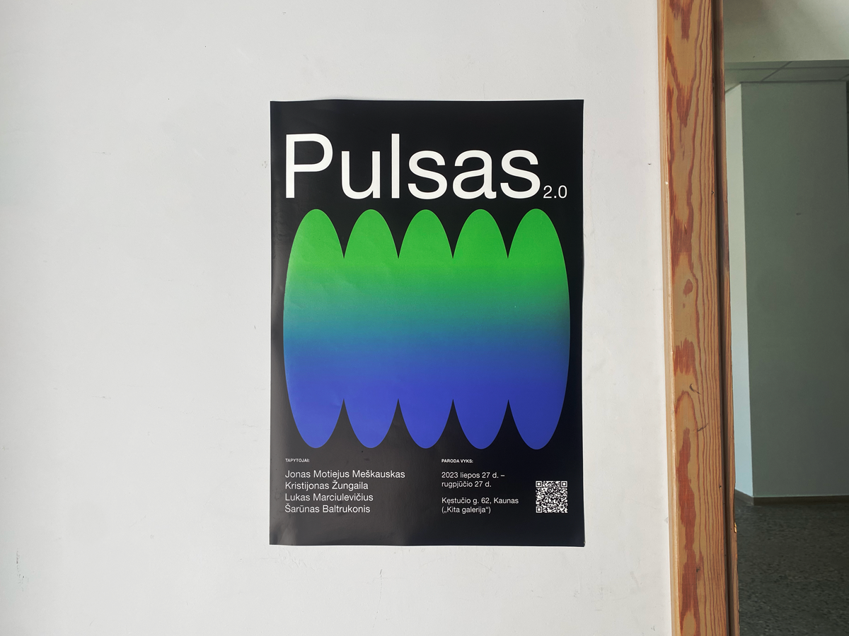 Visual identity for exhibition in "Kita galerija|" (2023)