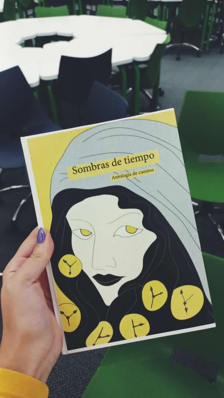 Book layout design and ilustration. University Project “Shadows of Time” (2022)