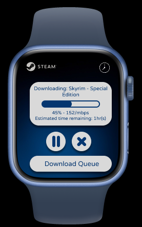 Game download progress indicator
