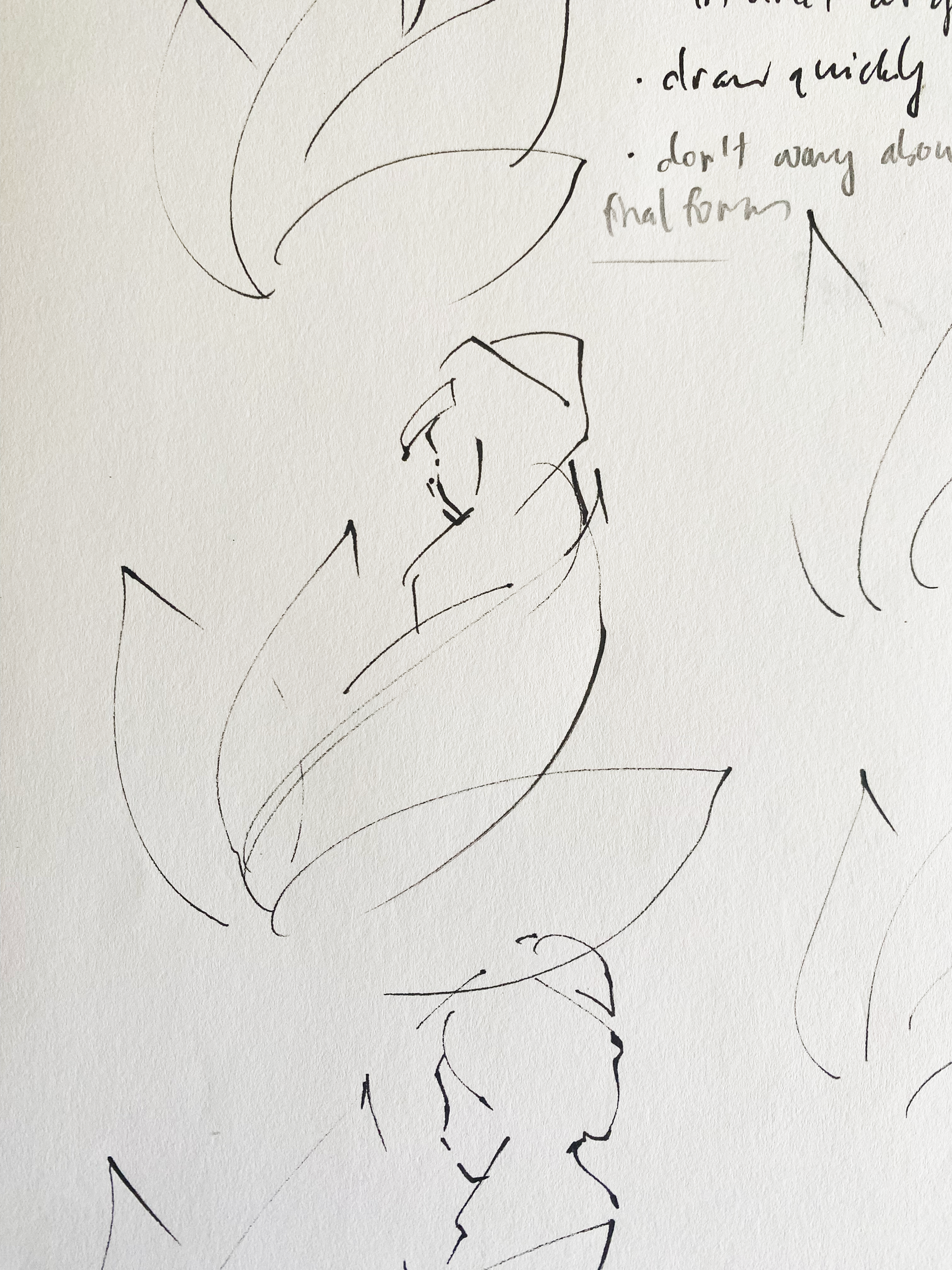 I thought of using a cape/hijab for more mystery in this sketch