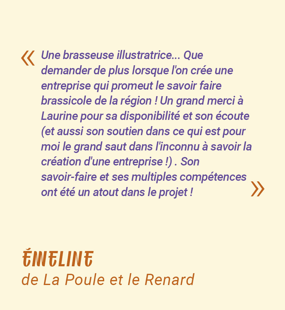 Emeline LA POULE ET LE RENARD zythologue bièrologue dégustation accords mets & bières