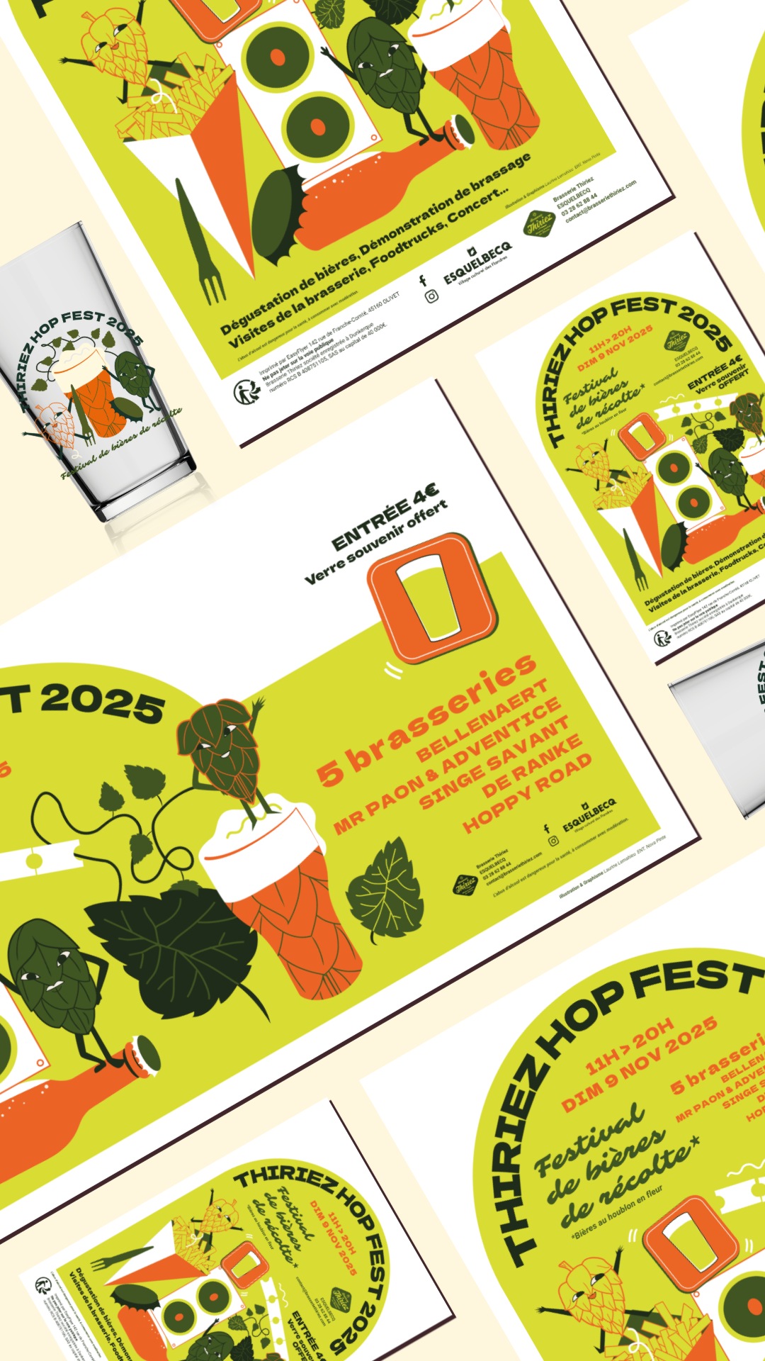 Campagne de communication brassicole Thiriez Hop Fest