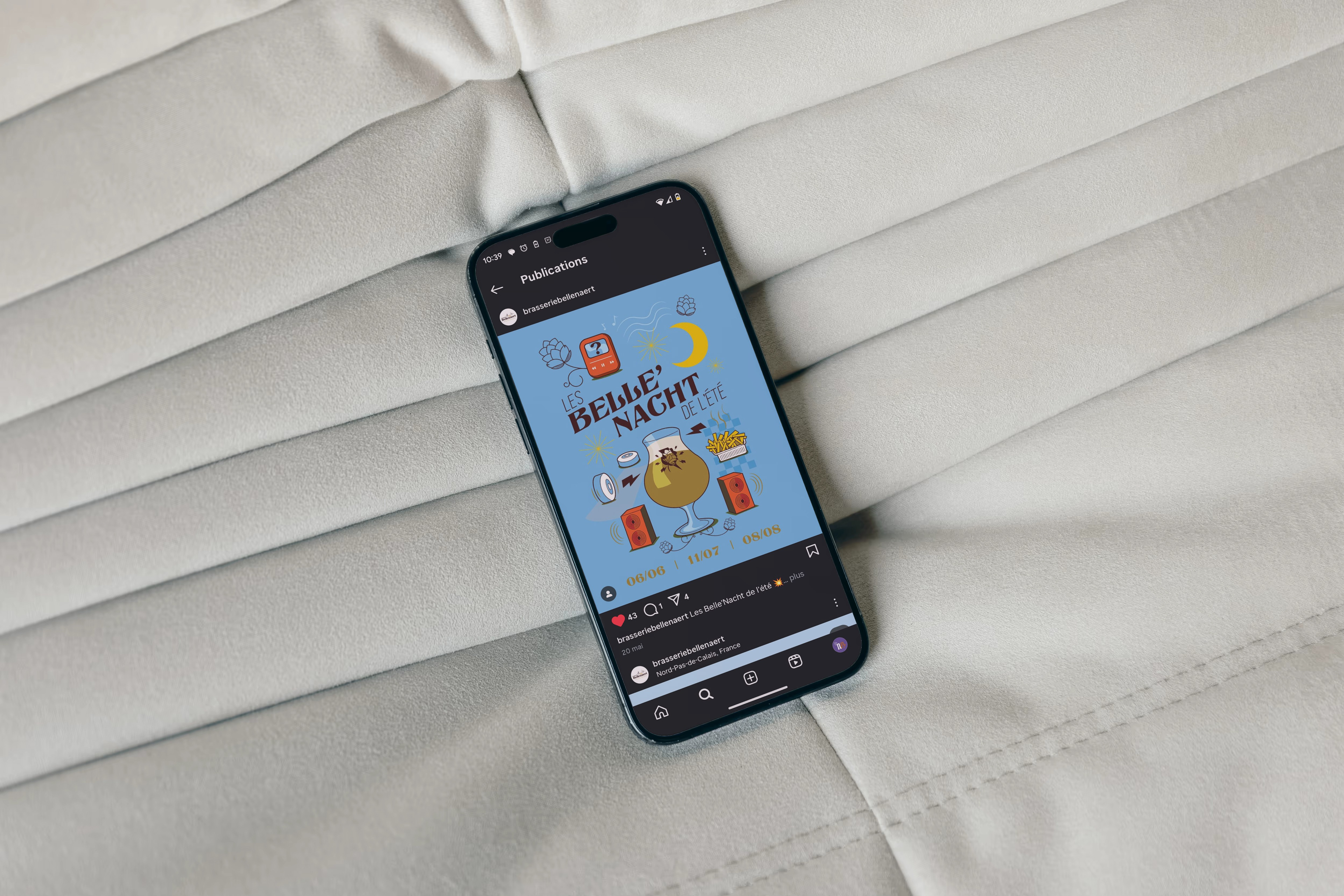 Post instagram sur mobile
