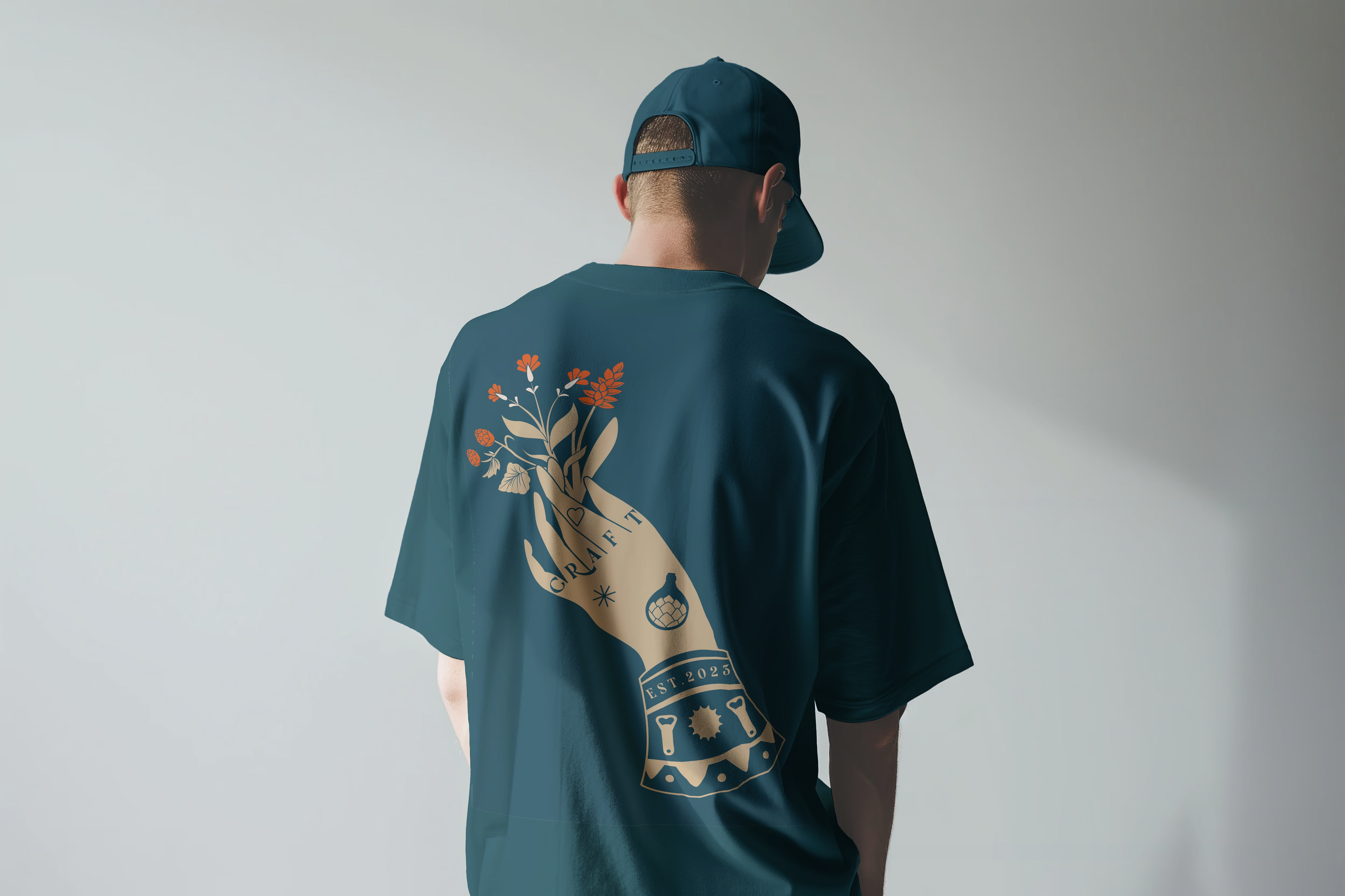 T-shirt de dos illustration tattoo tradi