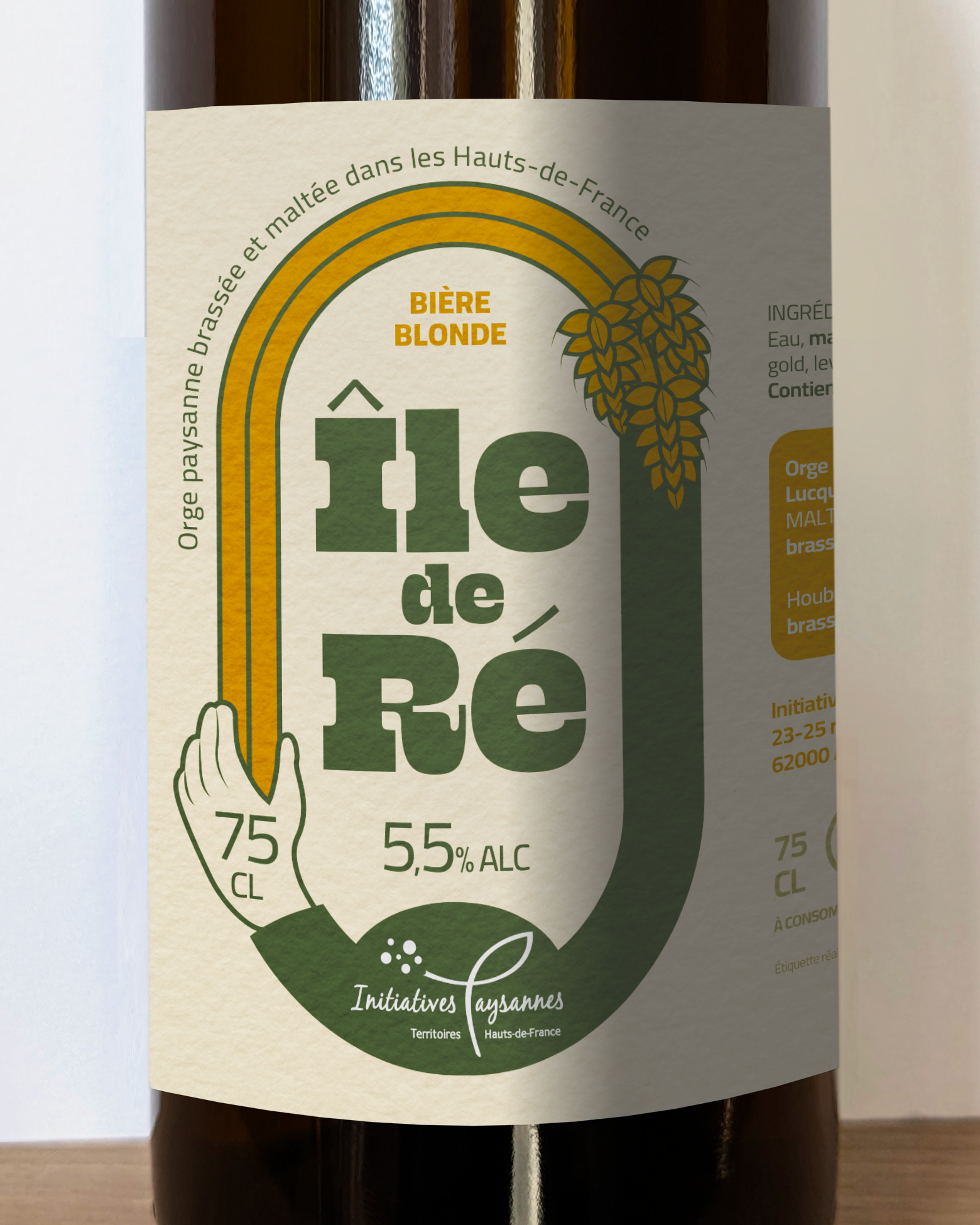 Zoom sur l'étiquette 75cL