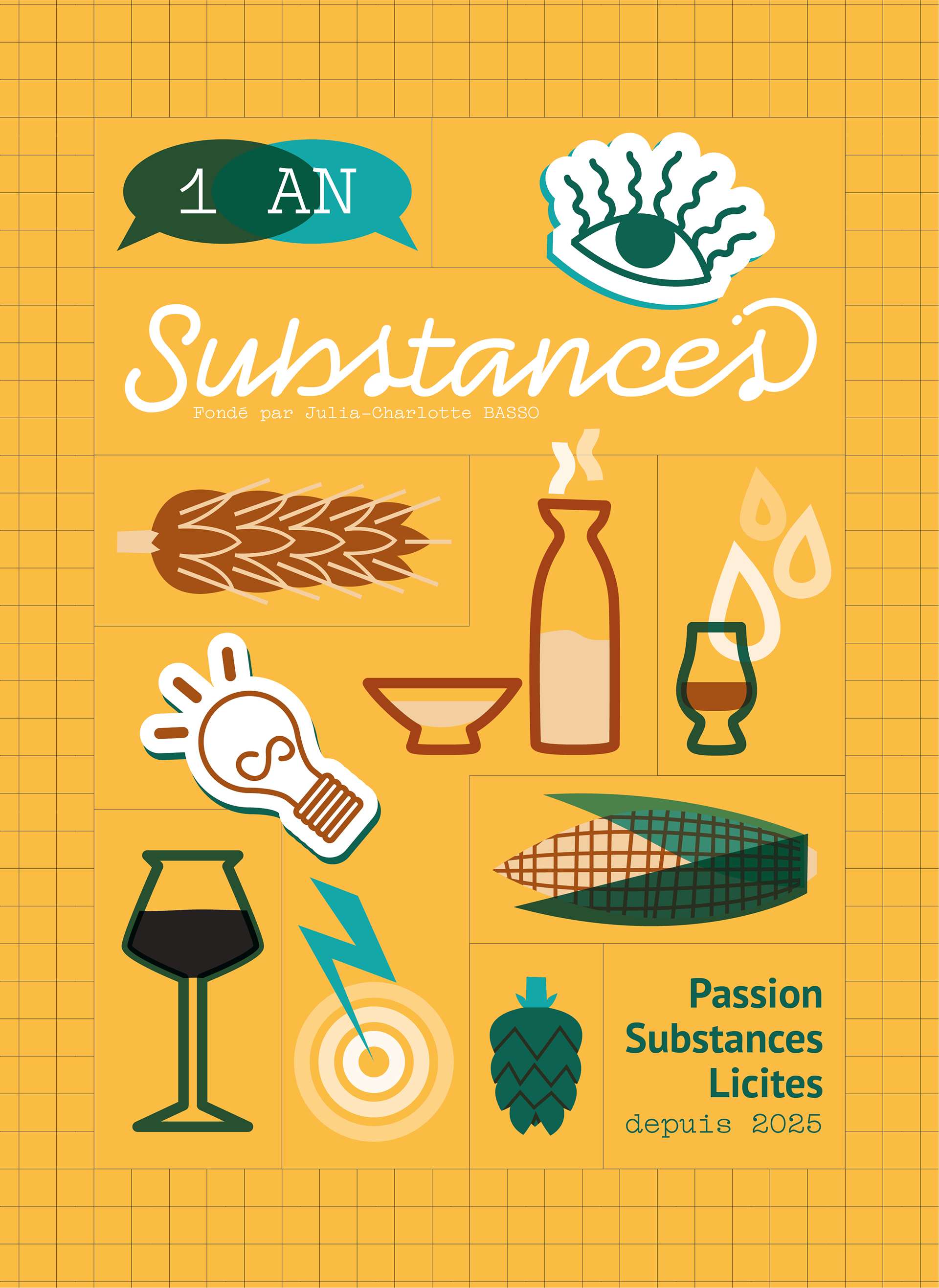 Affiche anniversaire pour s'afficher clairement en visio.