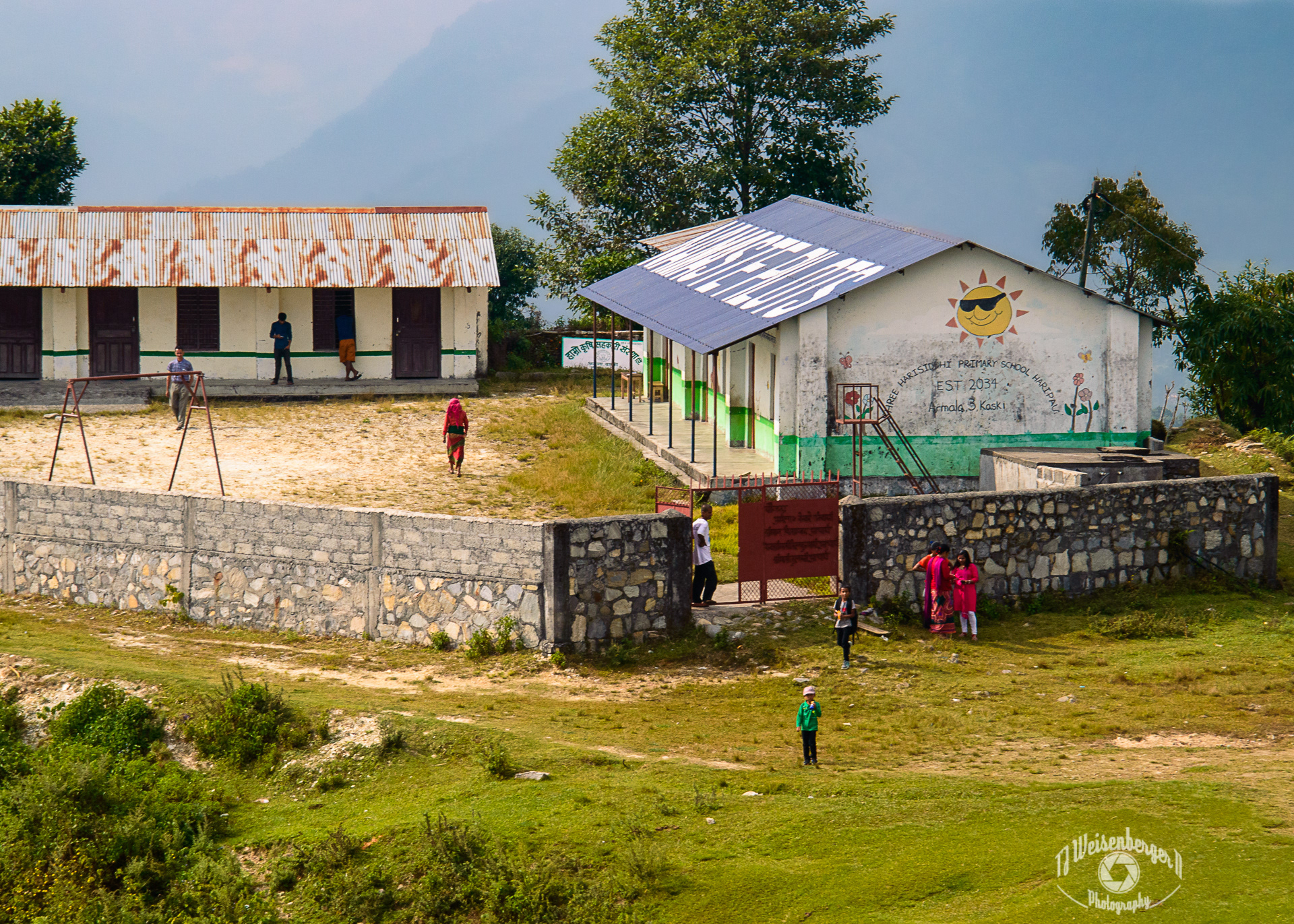Namaste Pilots, Shree Harisiddhi Primary School Haripau, Paragliding - Armala, Kaski, Pokhara, Nepal