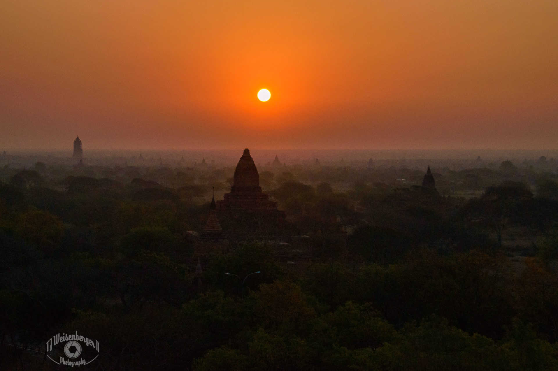 UNESCO Sunrise at Bagan Ancient City Temples - Bagan, Burma, Myanmar