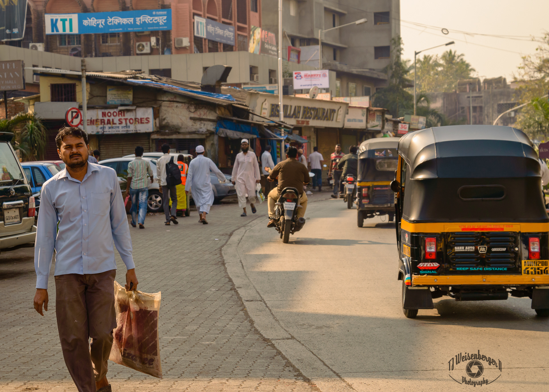 Evening on the Streets of Bombay - Mumbai, India