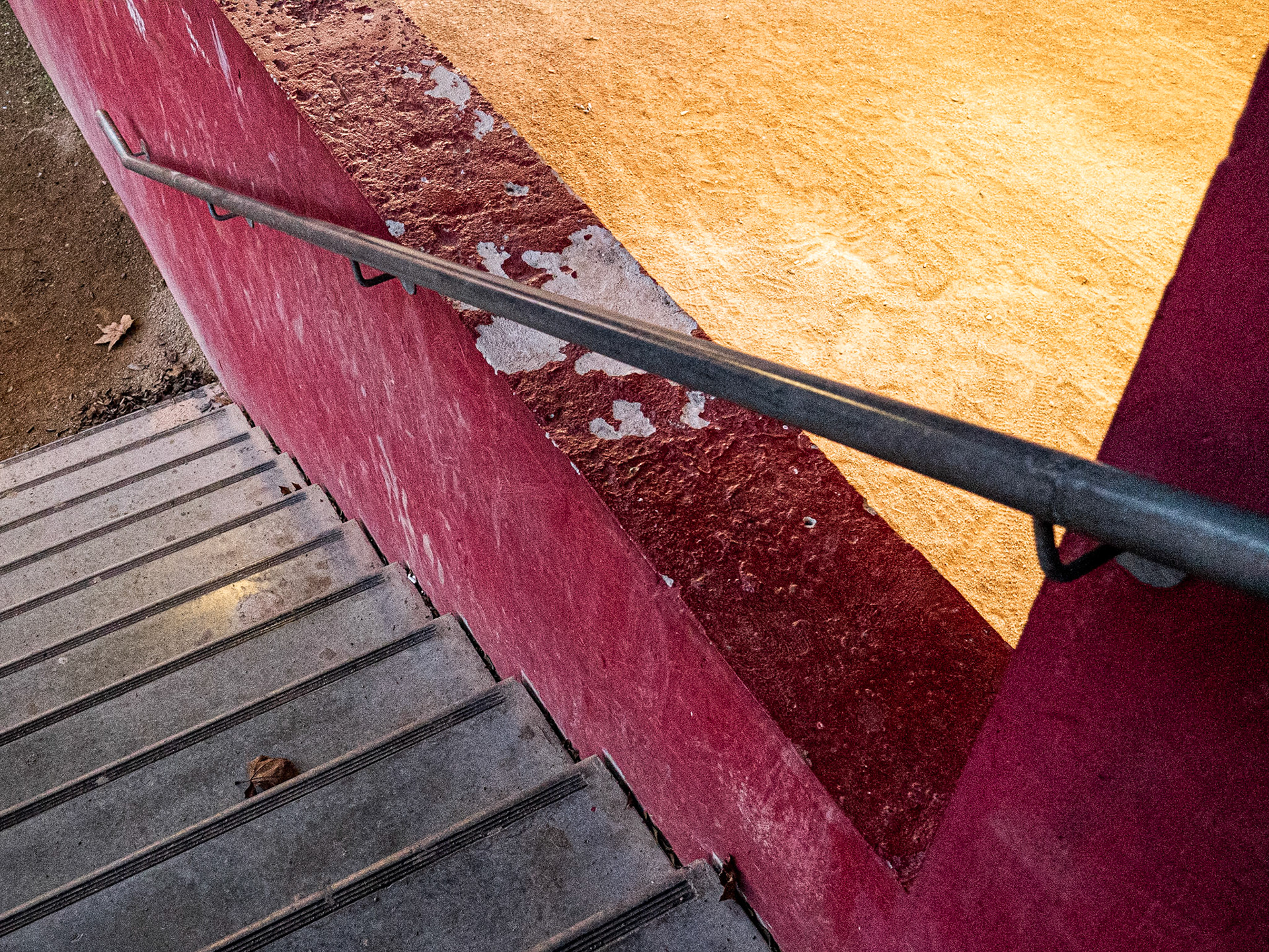 Escalier de la médiathèque, Labarthe, 2019