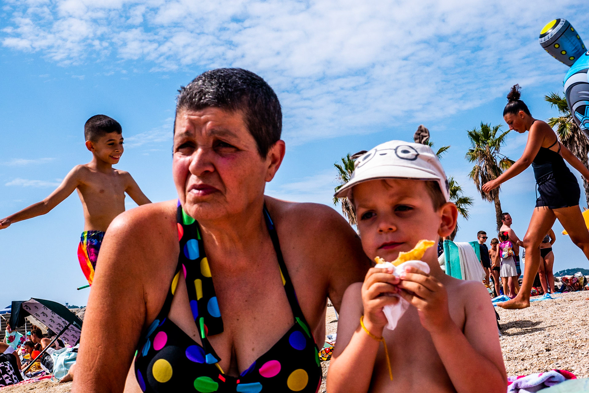 A la plage, Mourillon, Toulon, 2020.