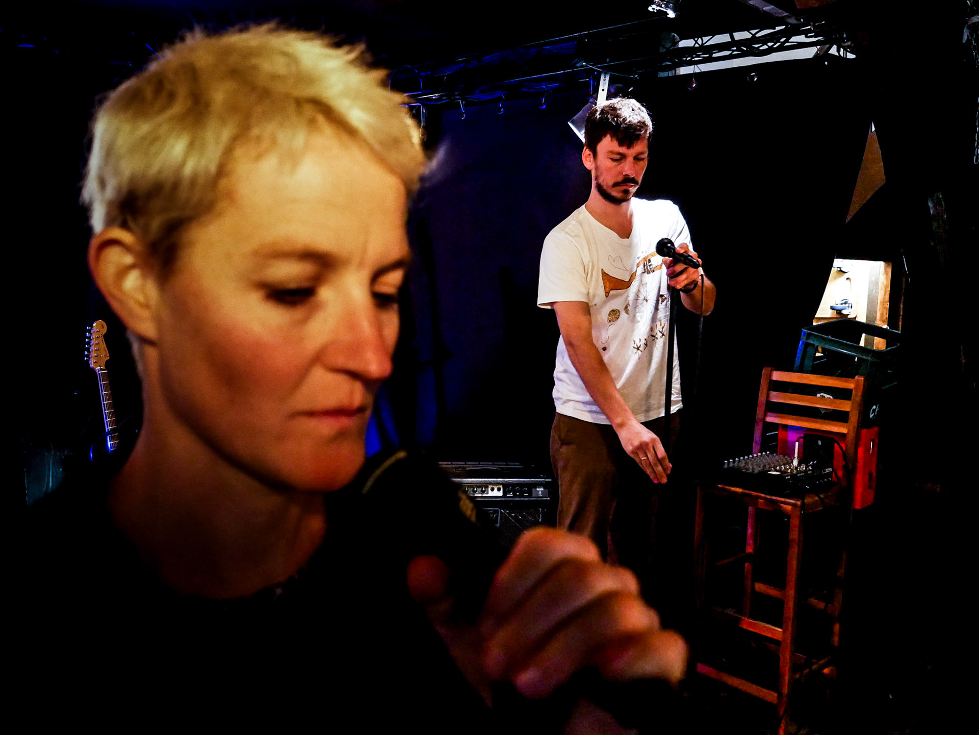 Annes Laure &amp; Sébastien, soundcheck au Taquin