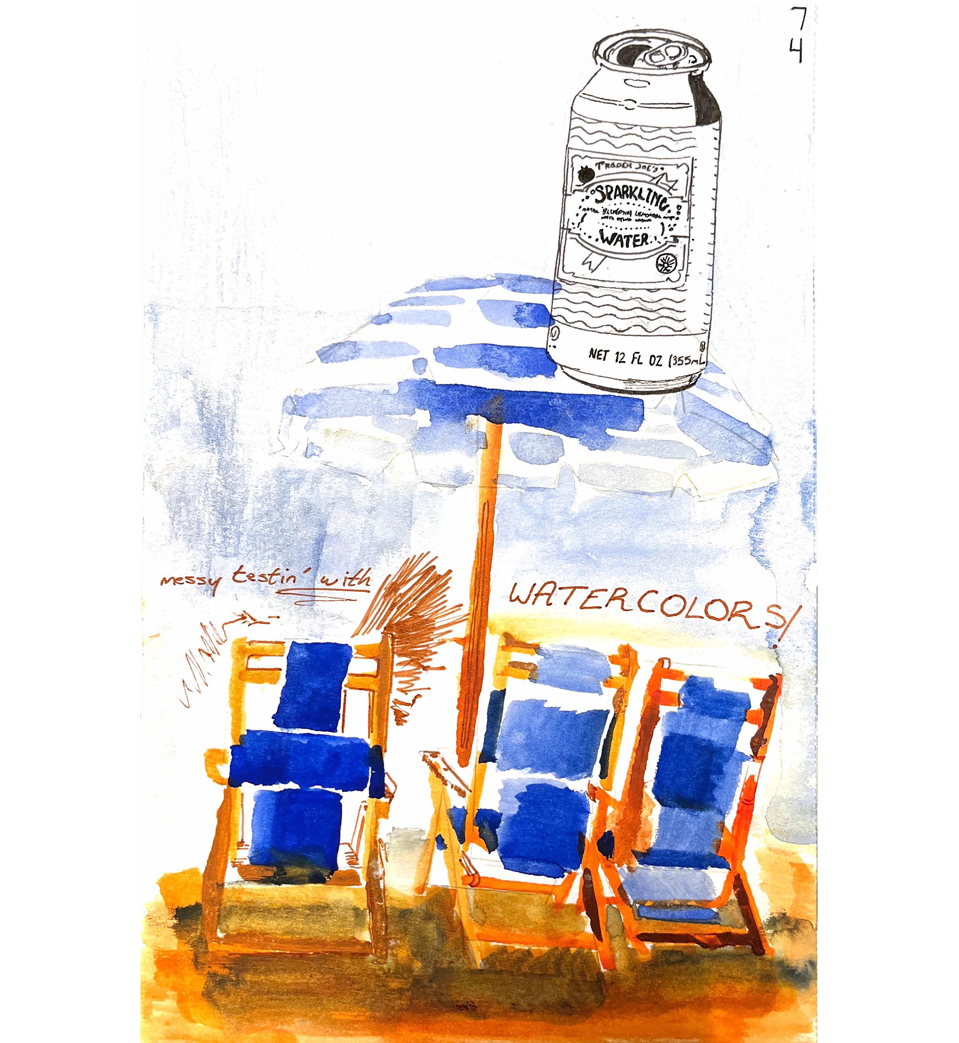 Messy Testin' with Watercolors!