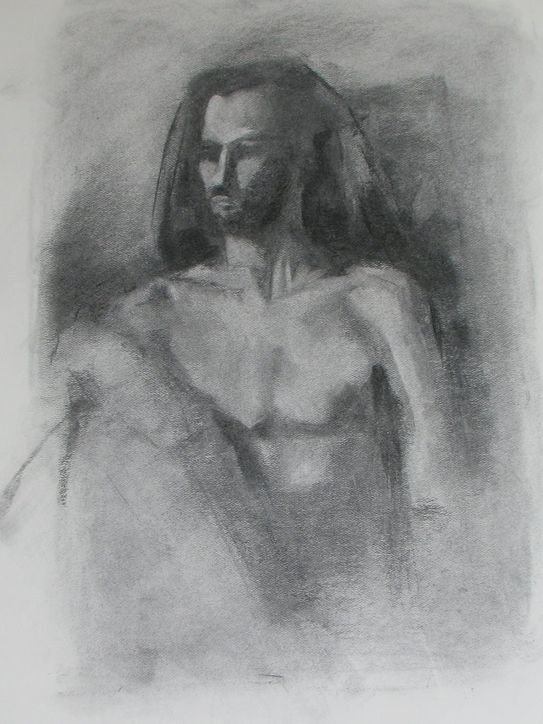 Yeshu II. Charcoal. 2012