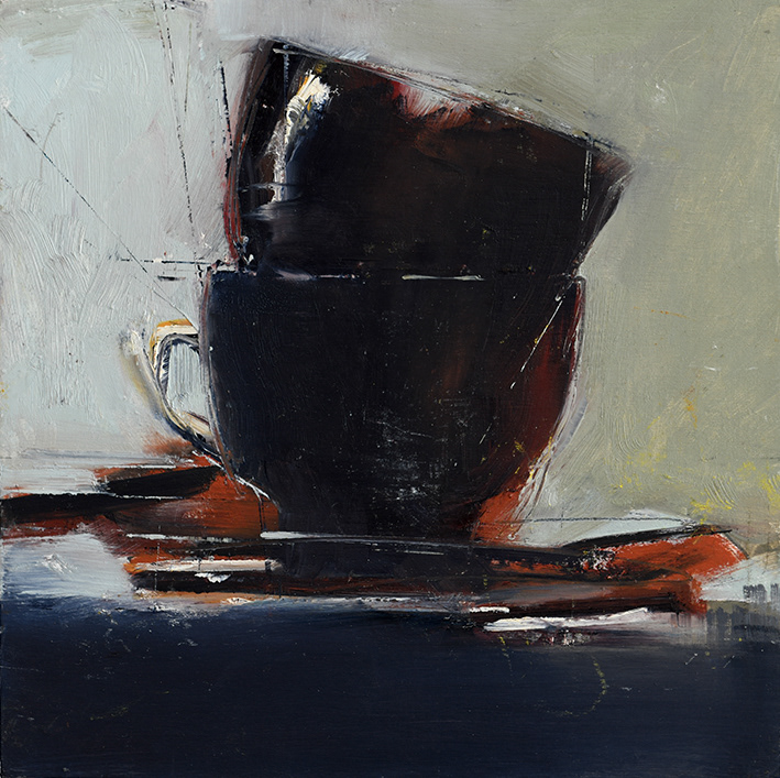 Grandma Betty's tea set 2022 | oil on panel 20x20 cm