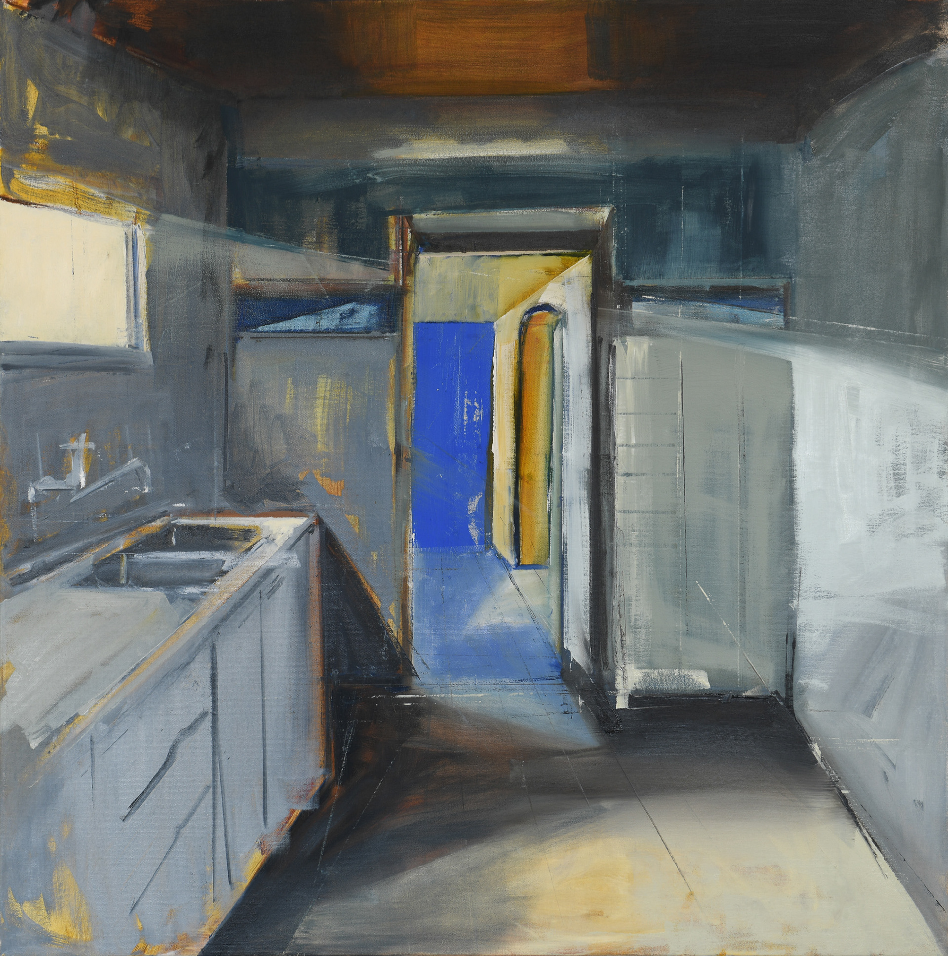 Last Cigarette, 2023. Oil on canvas, 100x100 cm.