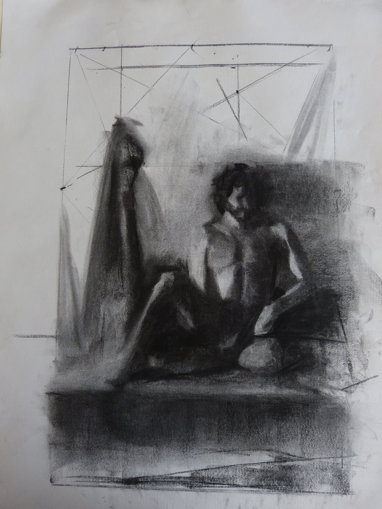 Dressing room. Charcoal. 2013