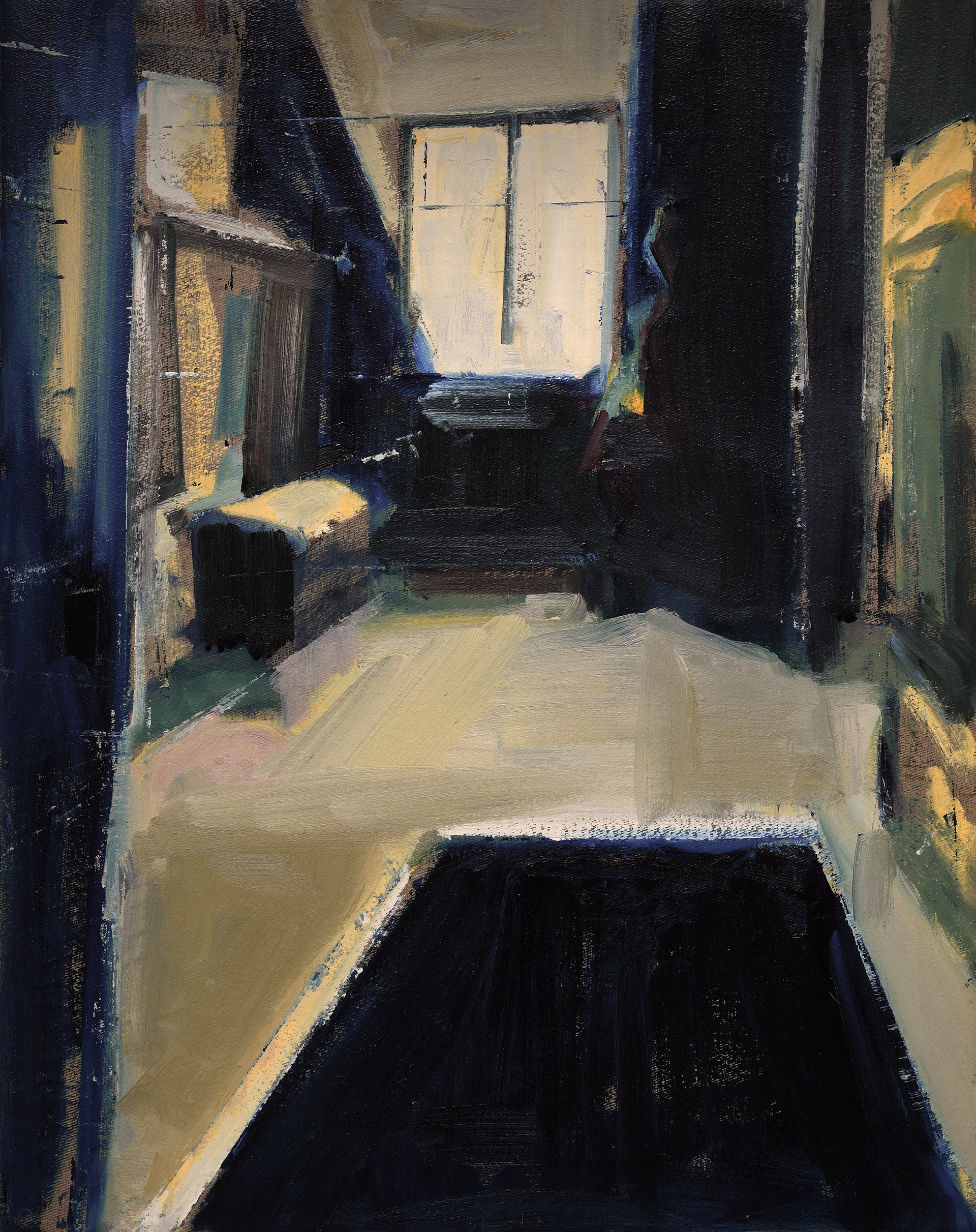 Icelandic window with chest  2021 | oil on canvas, 50X40