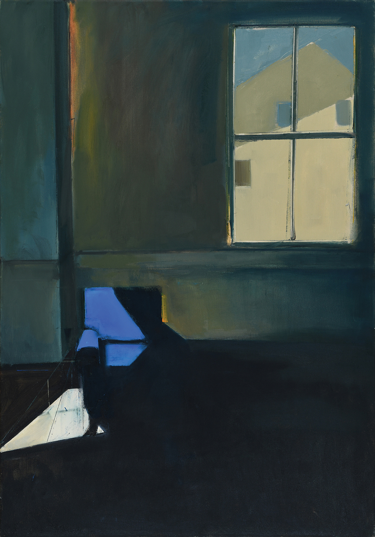 Blue Chair, 2022 . Oil on canvas 100x70cm
