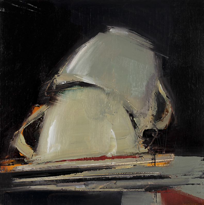 Grandma Betty's tea set 2024 | oil on panel 20x20 cm