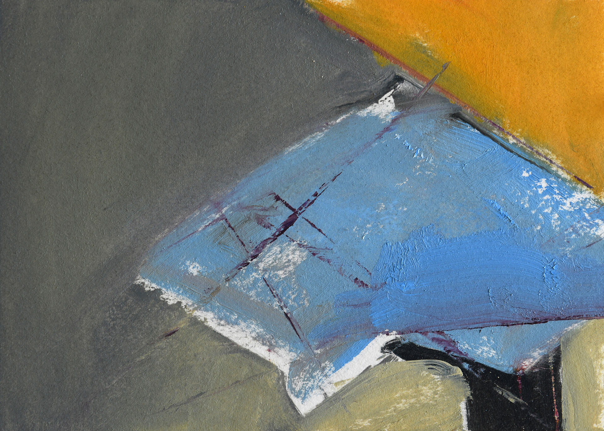 Home-Studio 2020. Oil on Arches paper 12.5x17cm