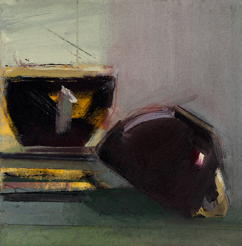 Grandma Betty's tea set 2024 | oil on panel 20x20 cm