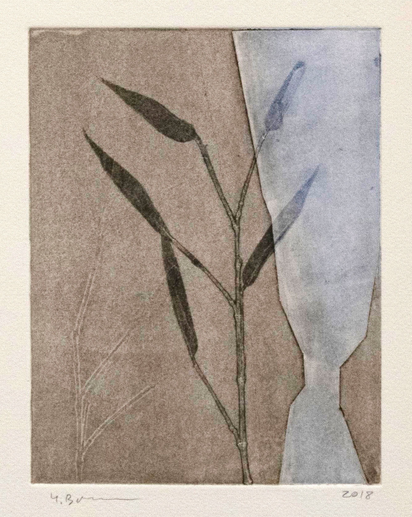 Berkeley Windows, 2018. Aquatint etching and collagraph 15x20 cm