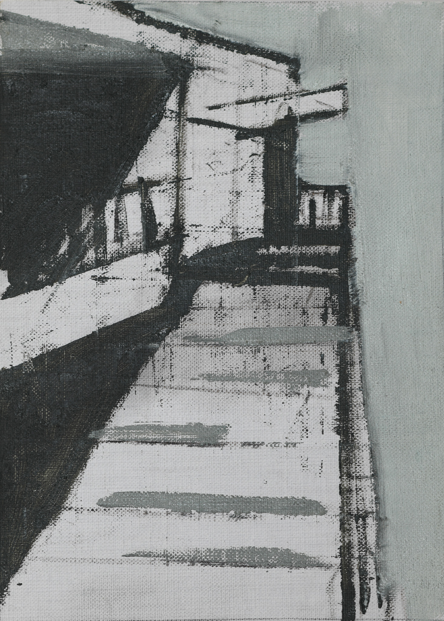 From the series “Hallway” 2023. Oil on linen 18x13 cm