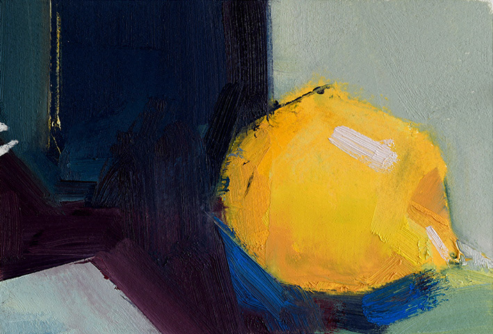 Home-Studio 2020. Oil on Arches paper 12.5x17cm