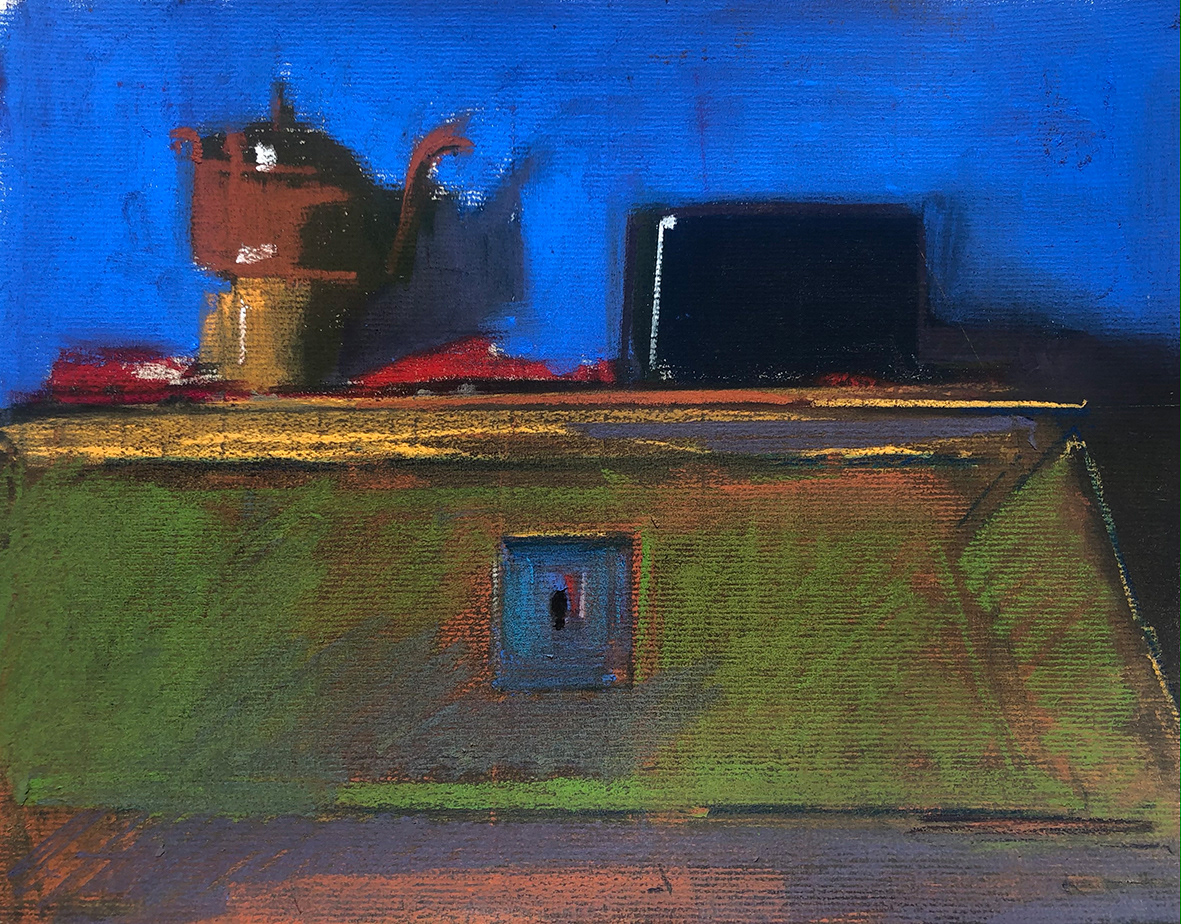 Icelandic still life 2021 | dry pastel on paper, 28x35 cm